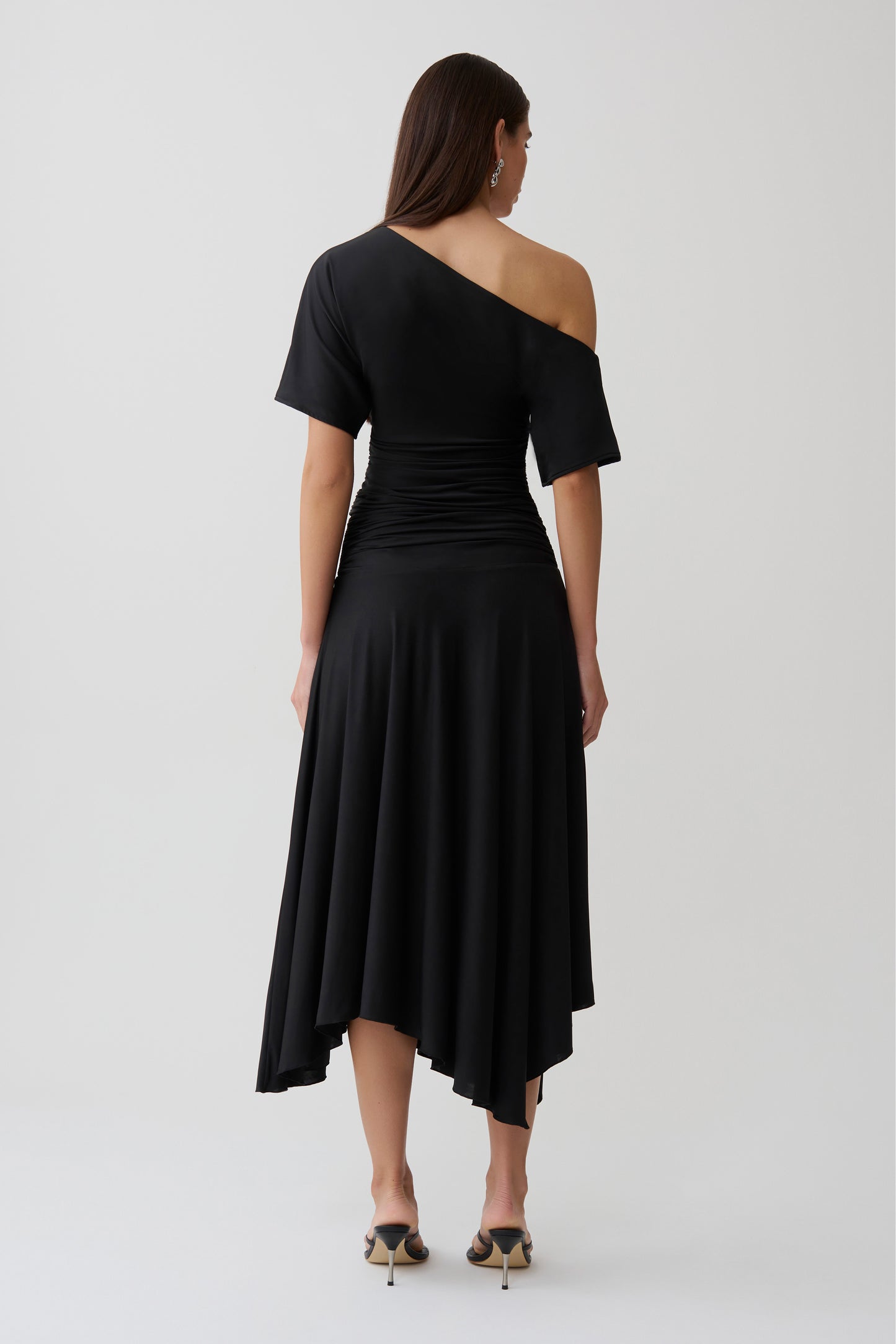 Luu Slinky Midi Skirt - Black