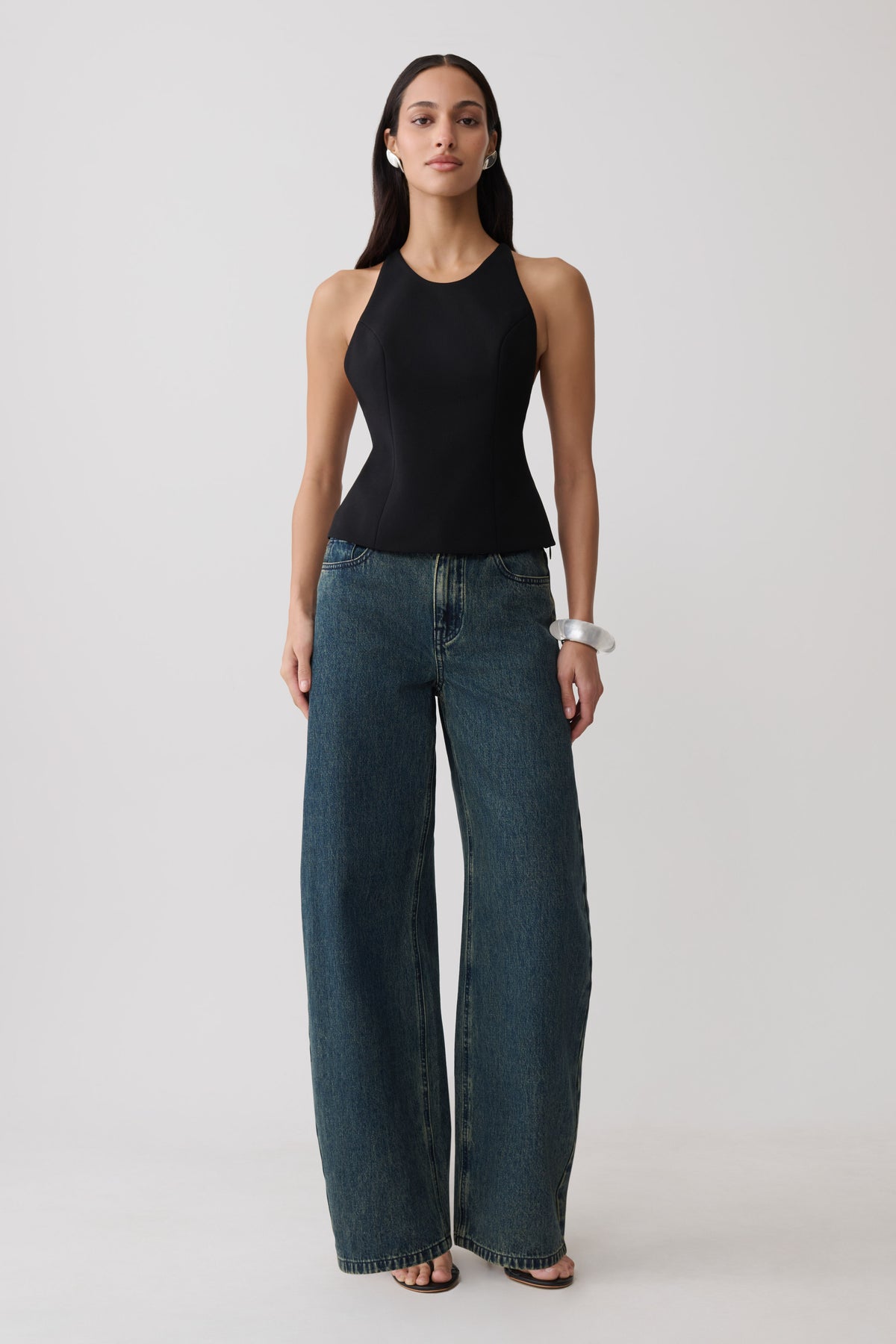 Bernadette Hardware Sleeveless Top - Black