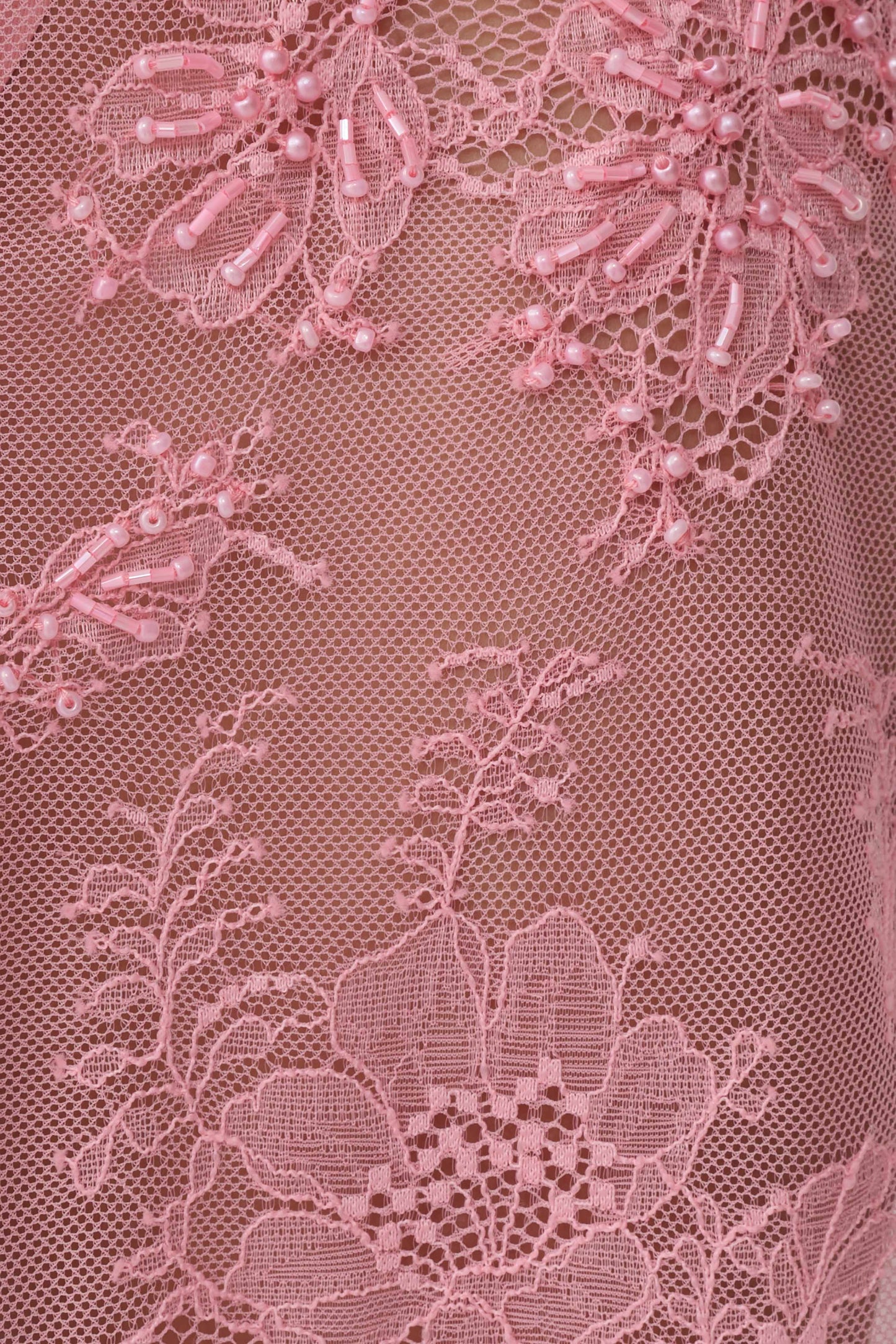 Marcelle Lace Midi Skirt - Pink