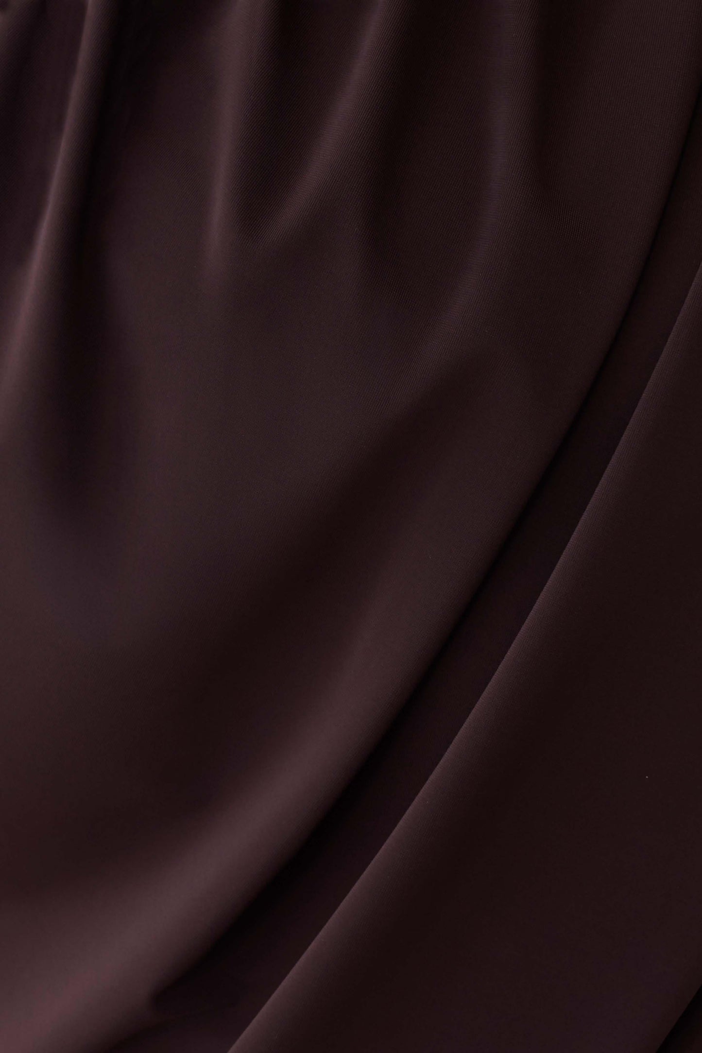 Yuri Long Sleeve Off Shoulder Draped Top - Chocolate