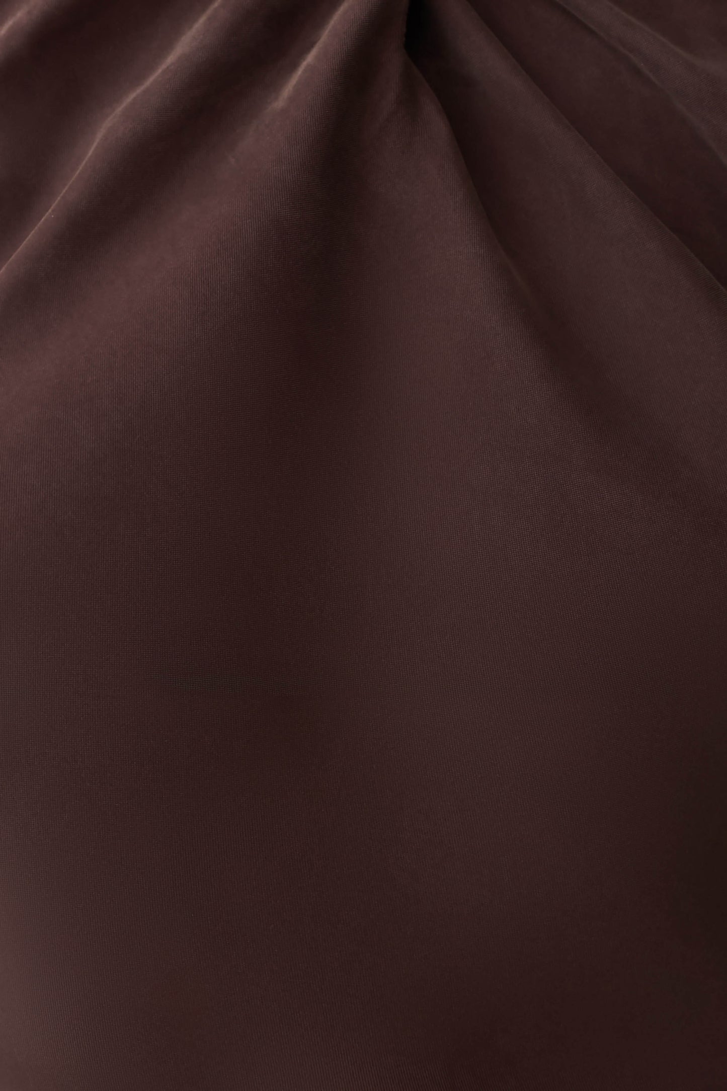 Maggie Cupro Halter Mini Dress - Dark Chocolate