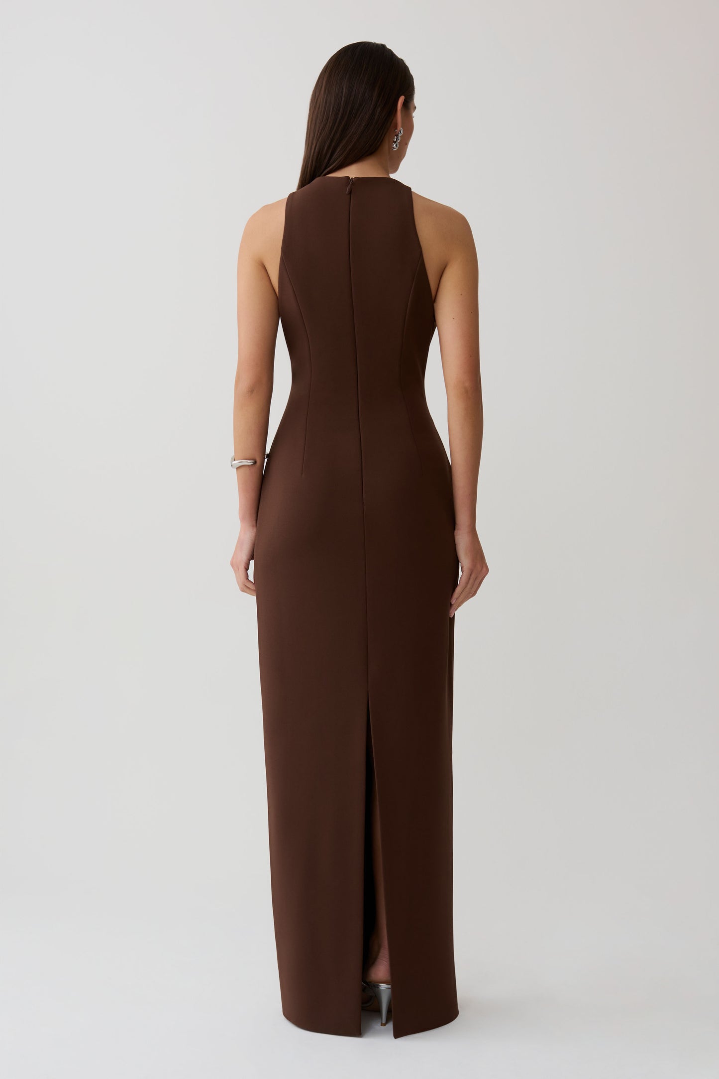 Maylin Hardware Maxi Dress - Dark Chocolate