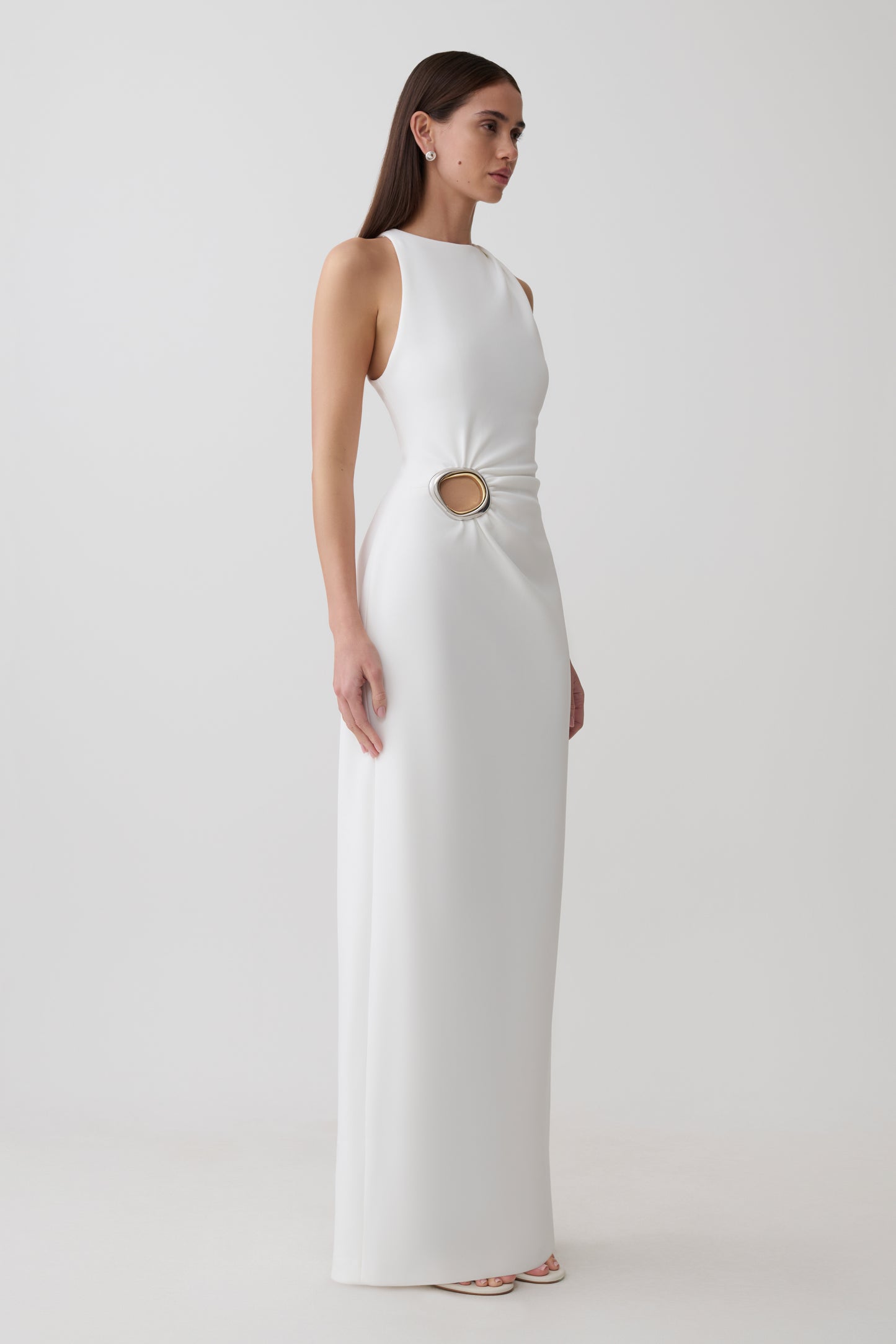 Maylin Hardware Maxi Dress - Ivory
