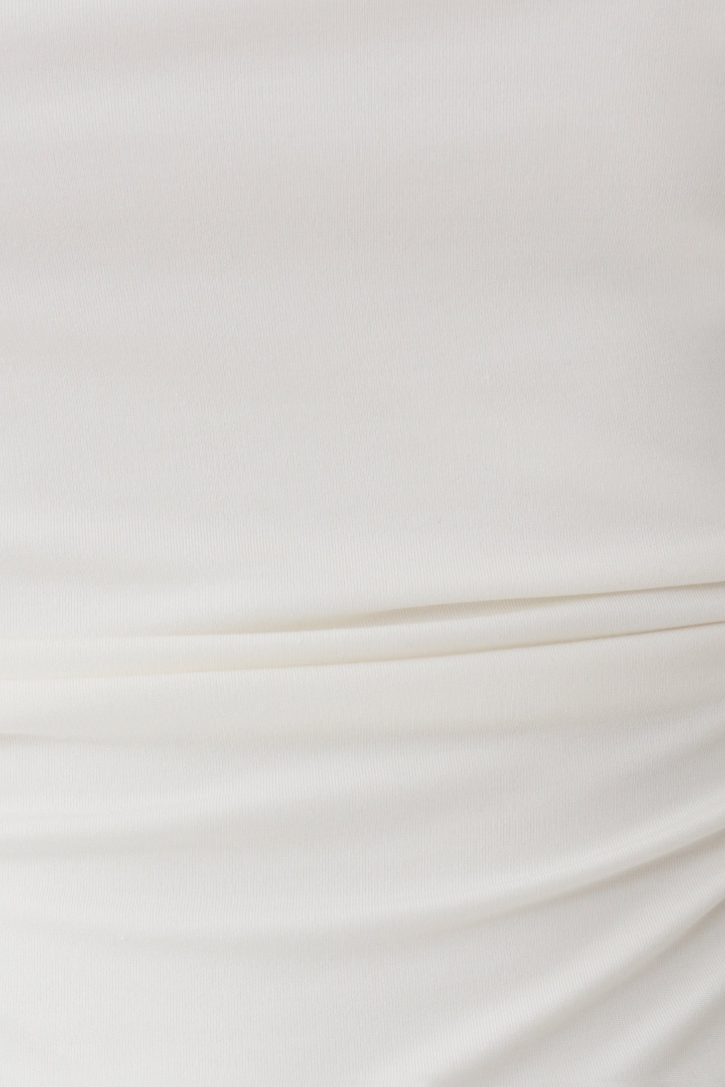Yuna Short Sleeve Draped Hardware Top - Ivory