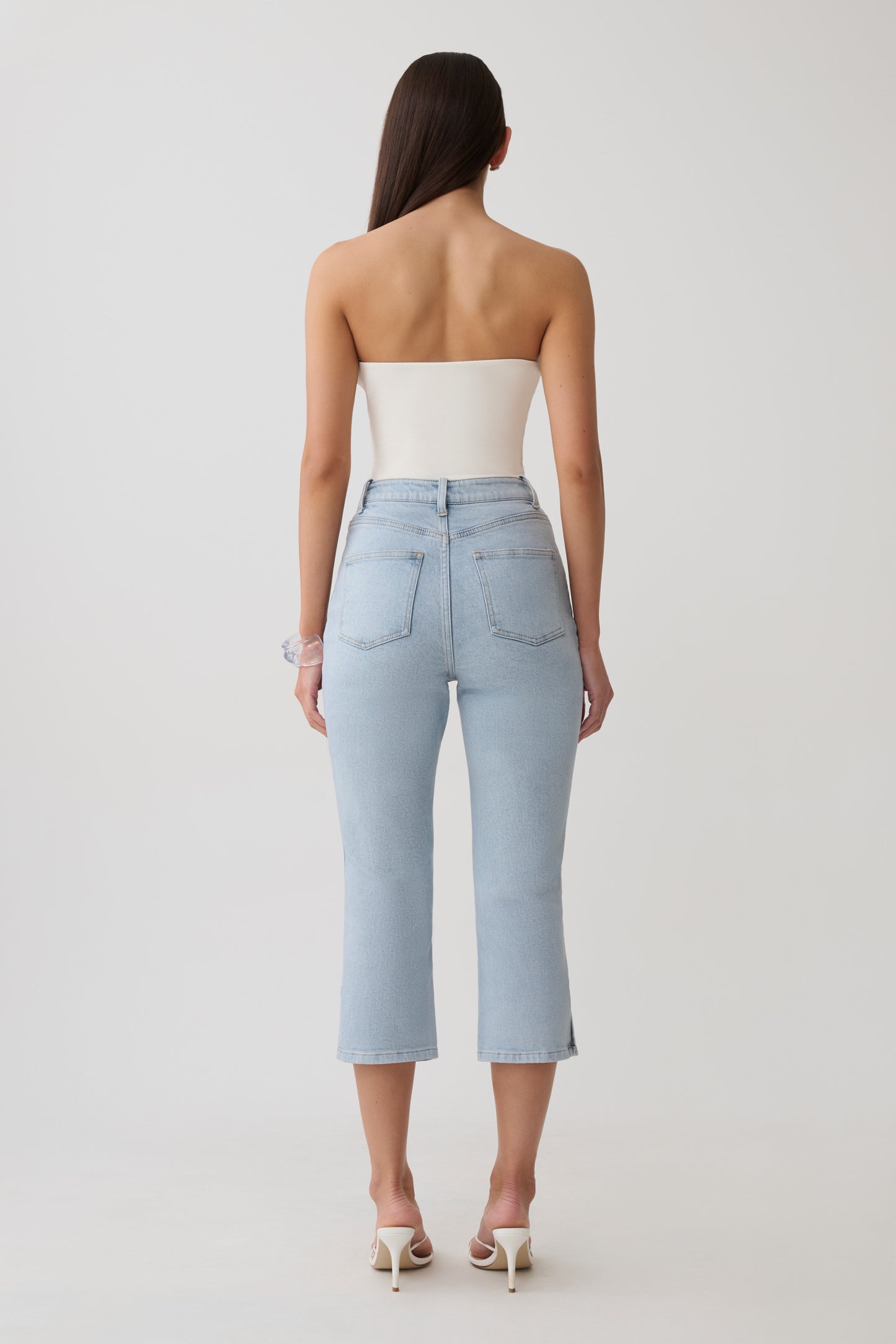 Harley Strapless Bandeau Top - Ivory