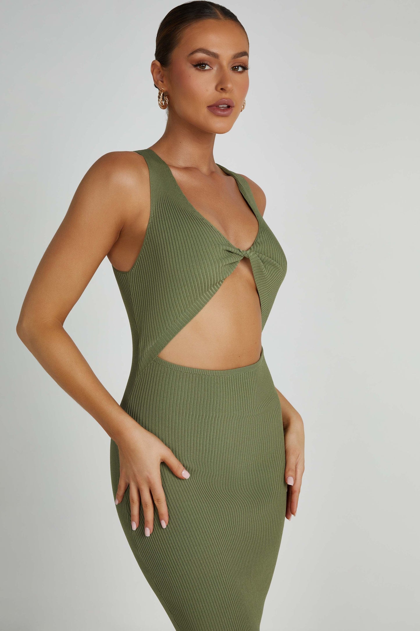 Kaesha Knit Maxi Dress - Olive
