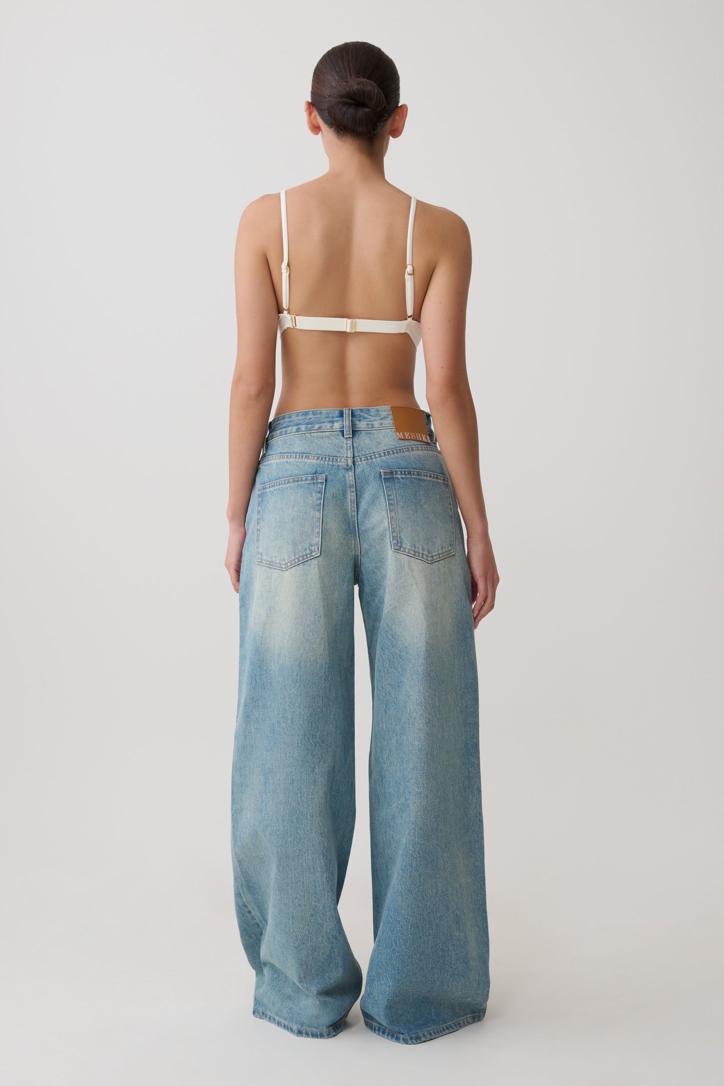 Kels Micro Triangle Bralette - White