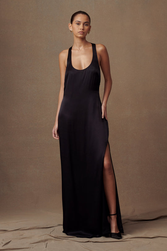 Collective Dress - Jacquelyn Racerback Maxi Dress - Black image 1