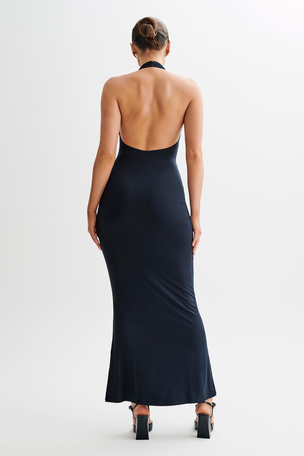 Collective Dress - Jessica Modal Halter Maxi Dress - Black image 5
