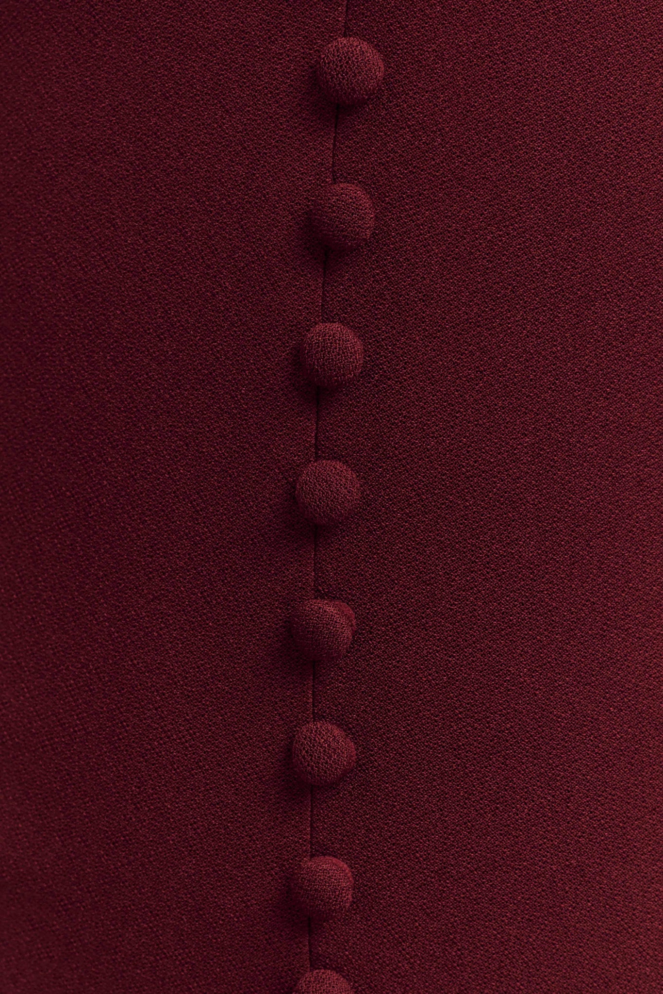 Annita Crepe Halter Midi Dress - Merlot - Image 6