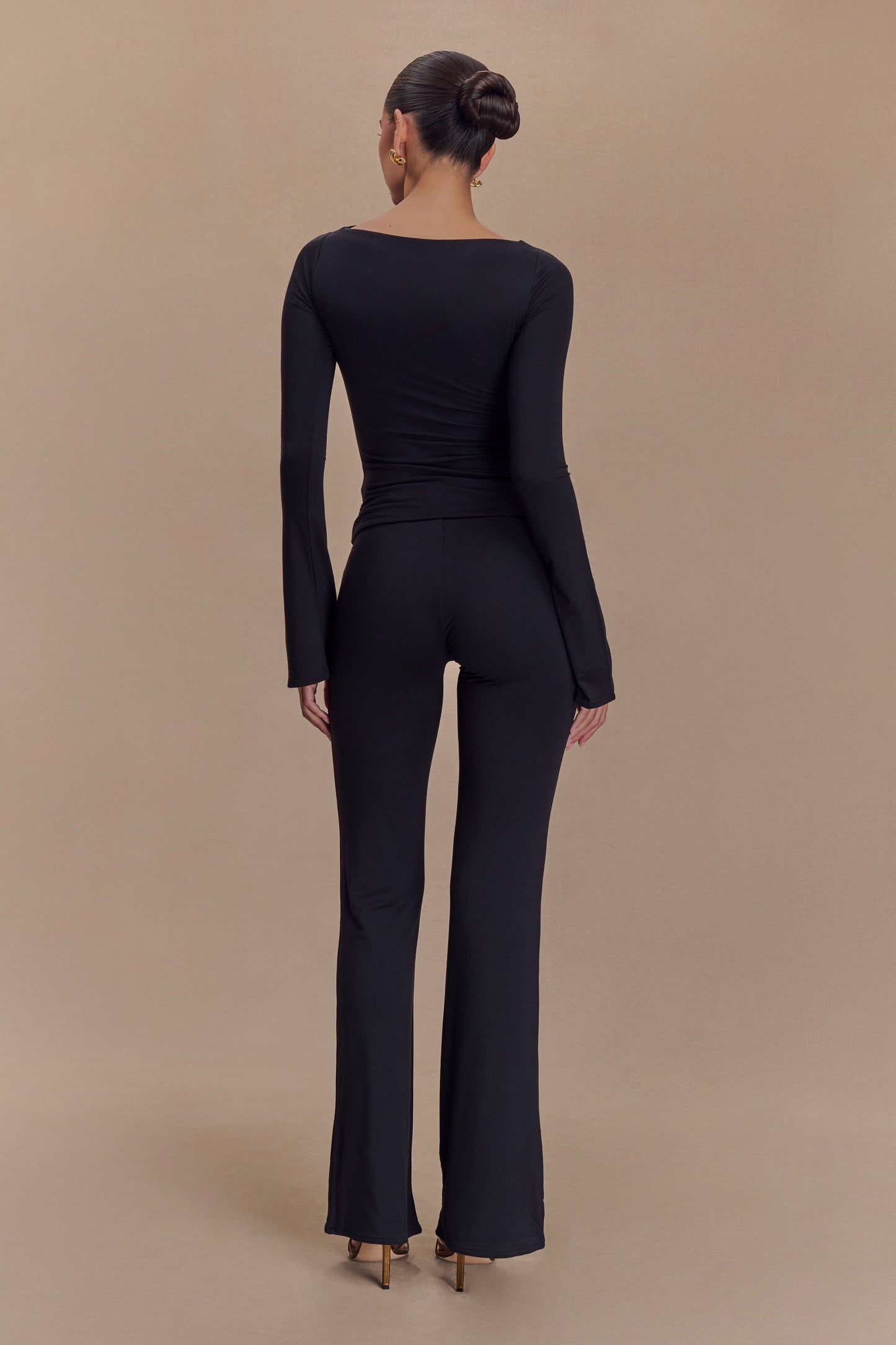 Preston Modal Long Sleeve Top - Black