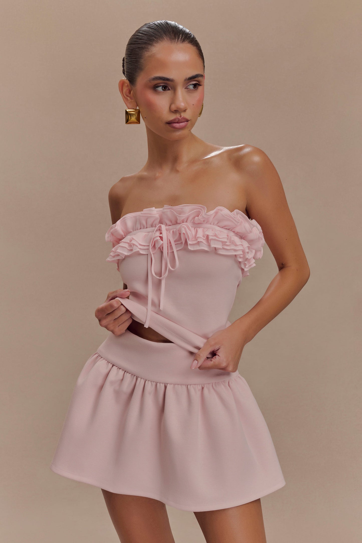 Jennie Frill Mini Skort - Ballet Pink