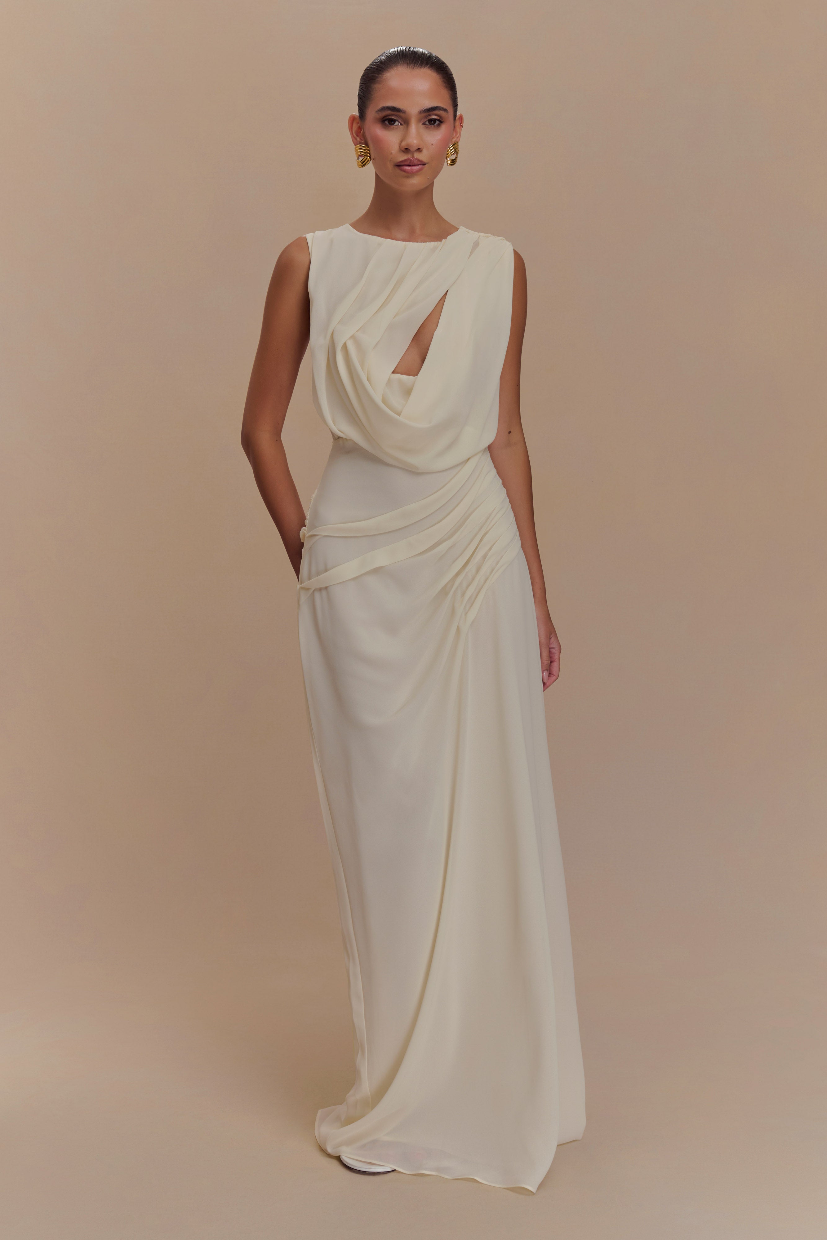 Oria Chiffon Maxi Dress
