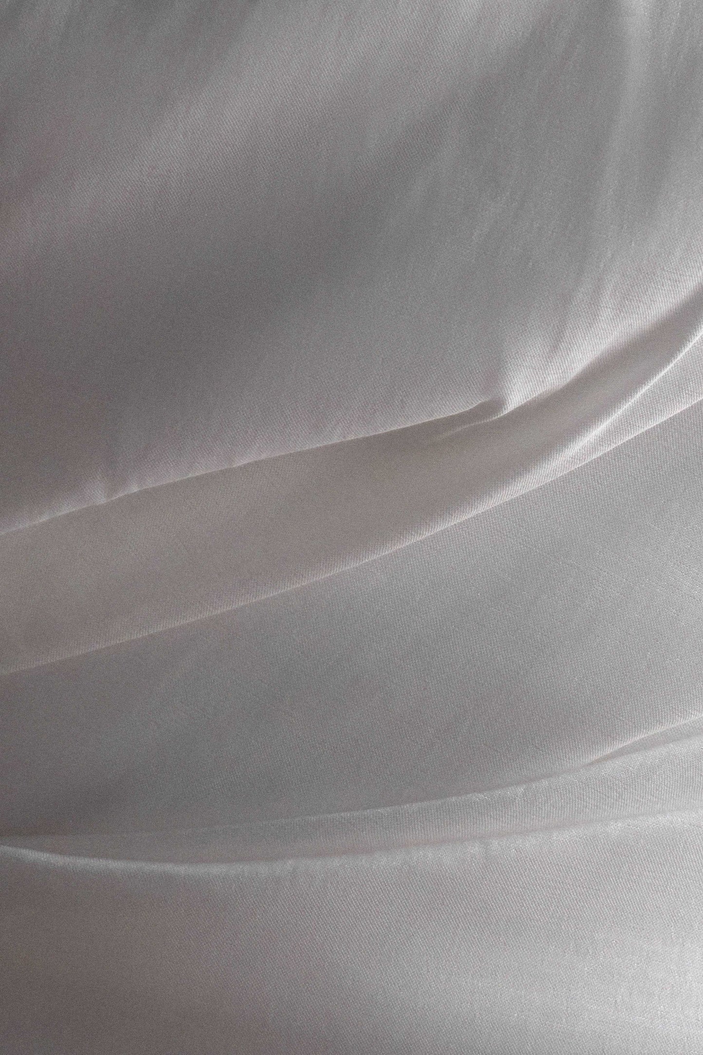 Leslie Gathered Taffeta Mini Dress - White