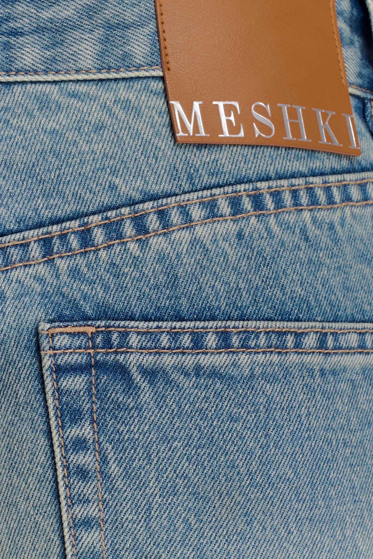 Romi Mid Rise Wide Leg Jeans - Faded Mid Blue