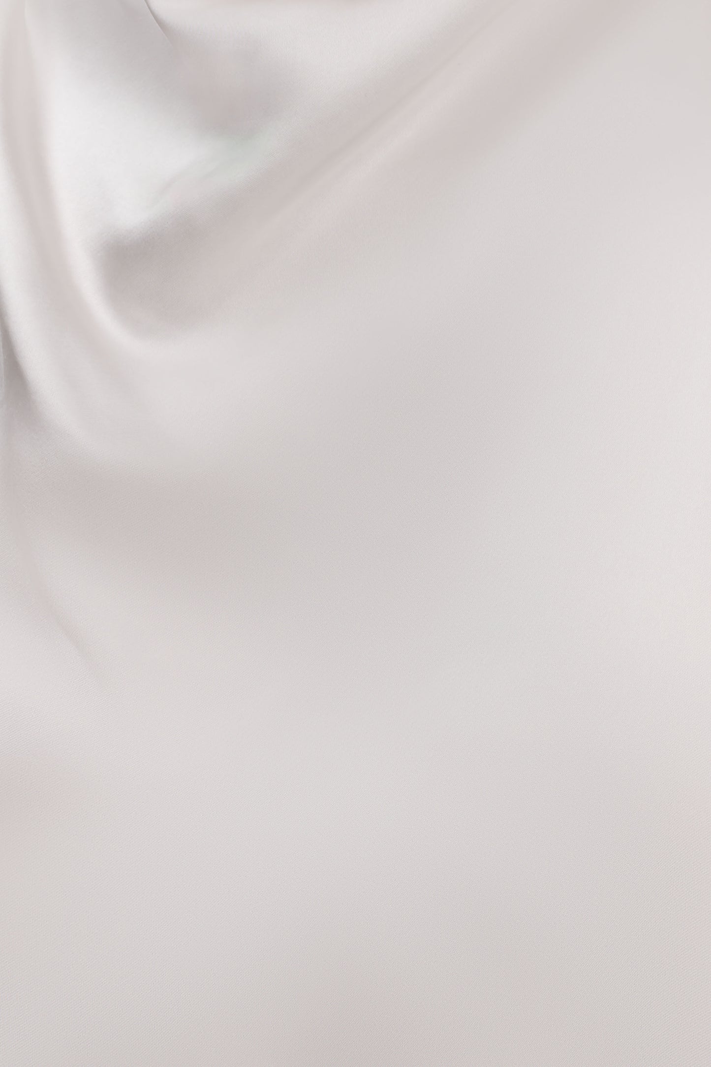 Sydney Asymmetrical Satin Halter Top - Ivory