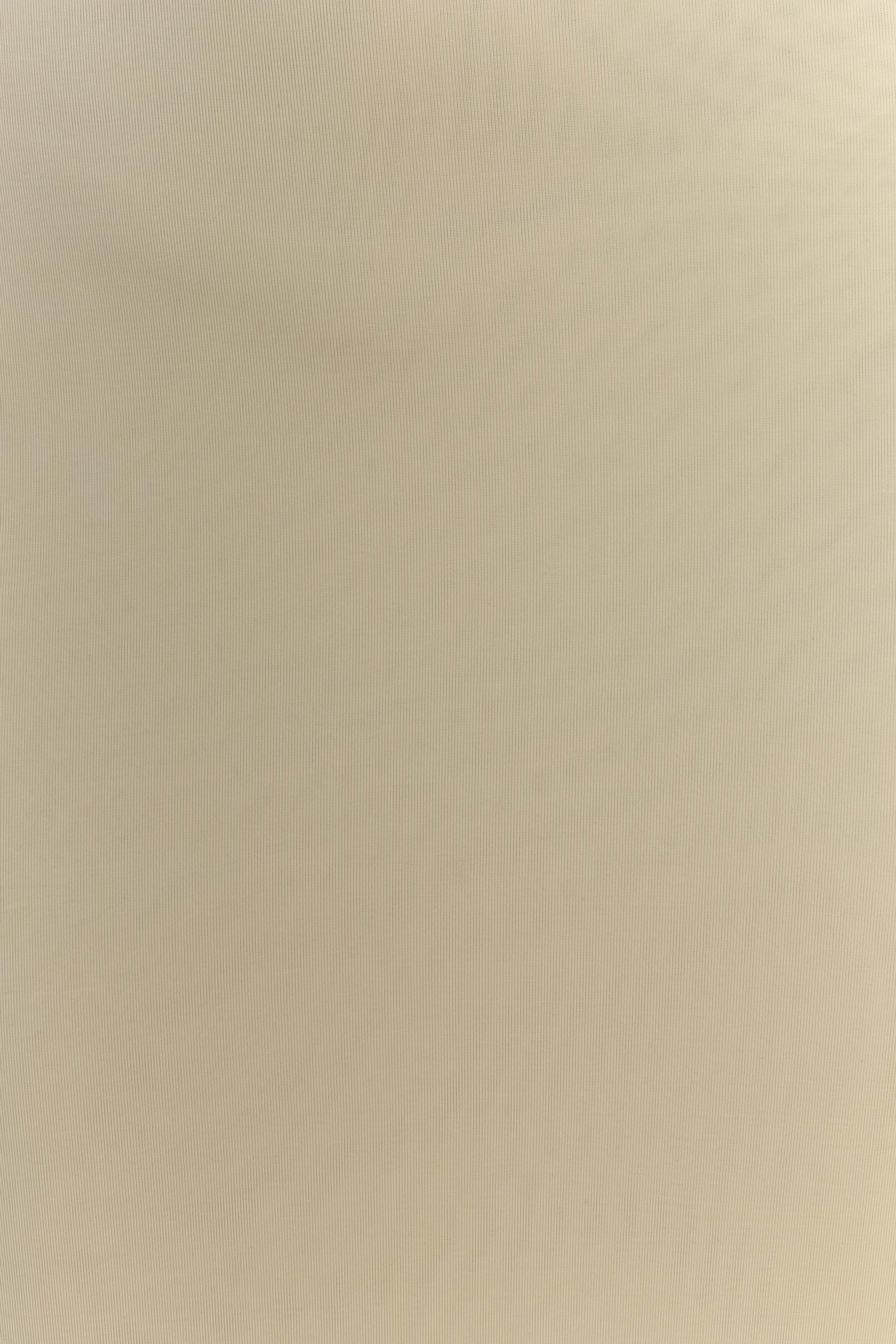 Collective Dress - Imogen Off Shoulder Slinky Maxi Dress - Lemon image 6