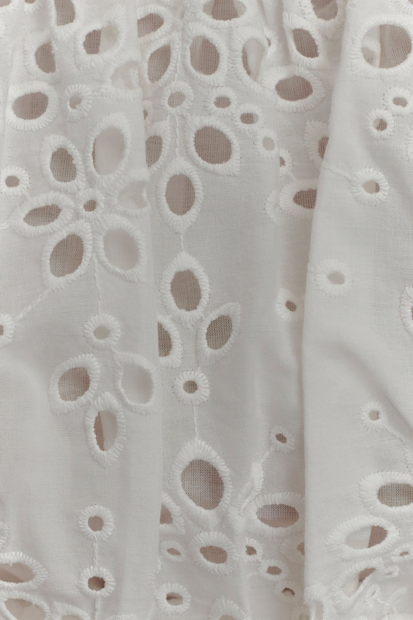 Autumn Off Shoulder Broderie Top - White