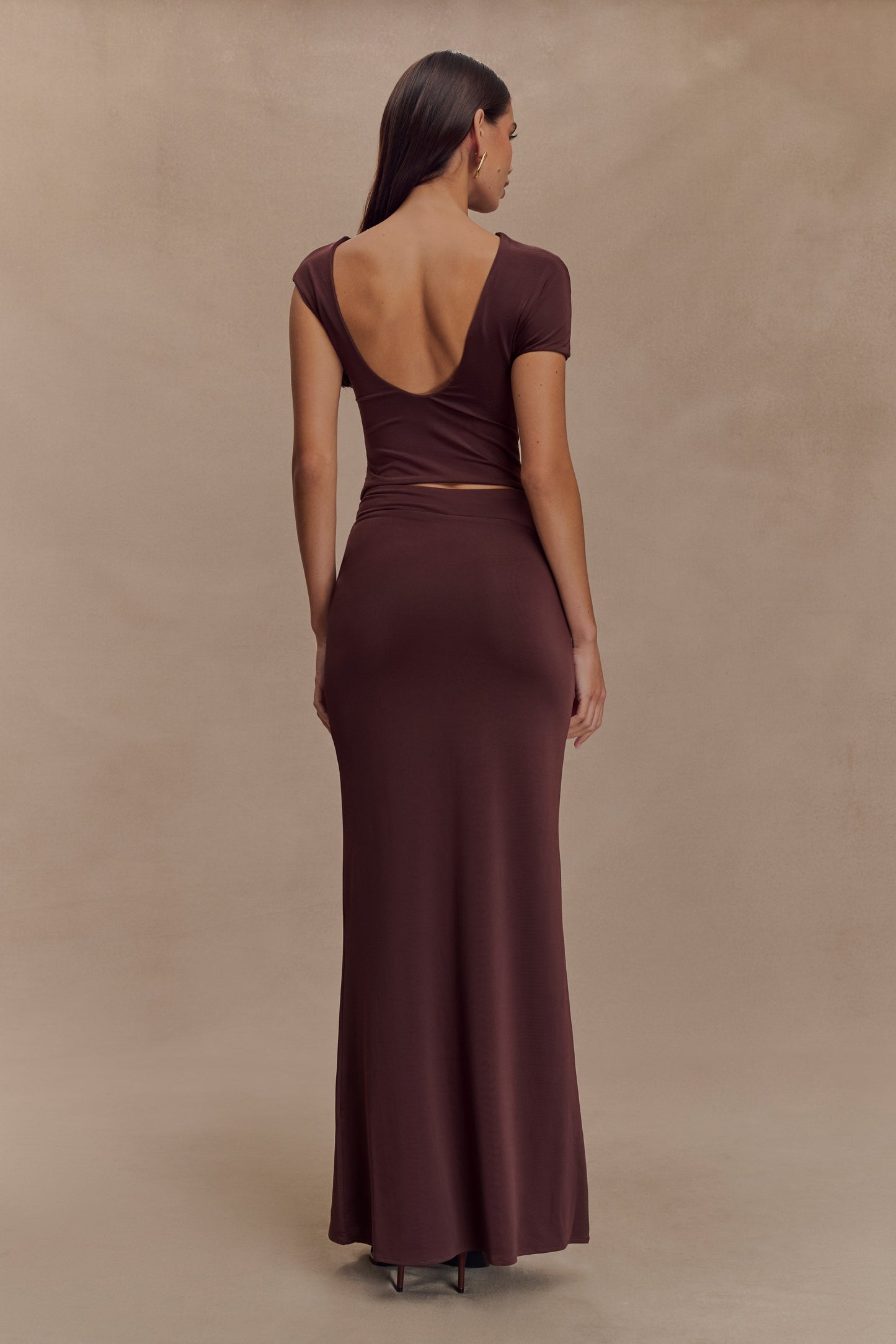 Haven Slinky Twist Top - Chocolate