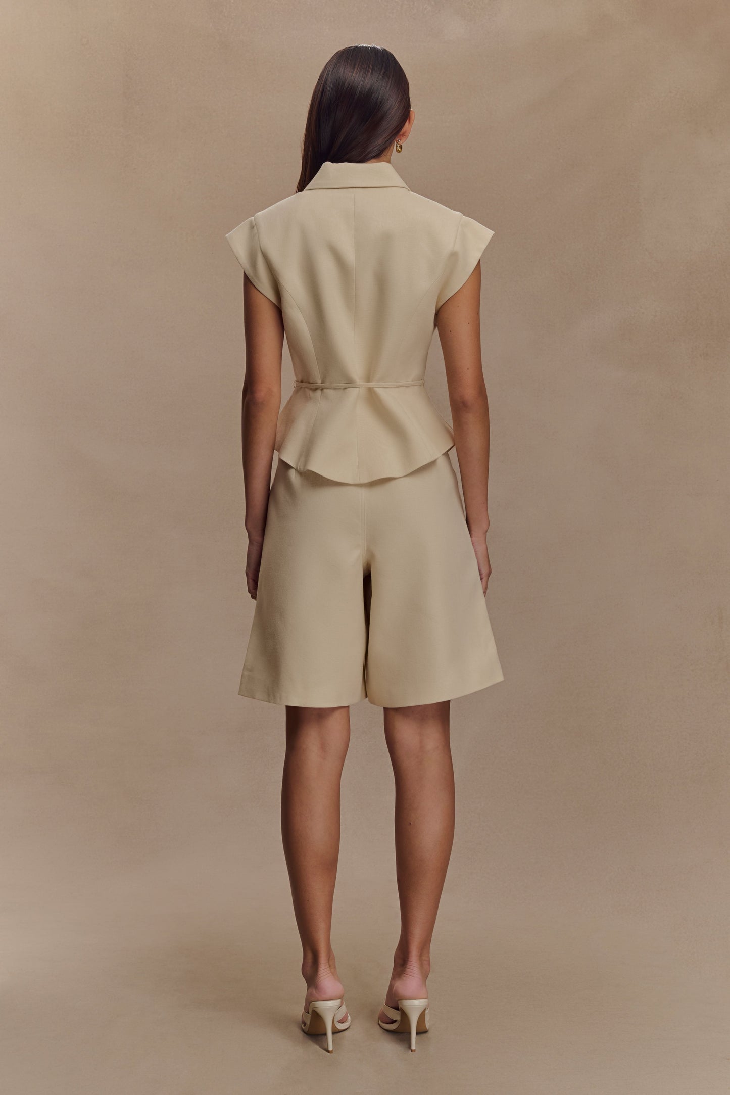 Andina Linen Shorts - Natural Beige