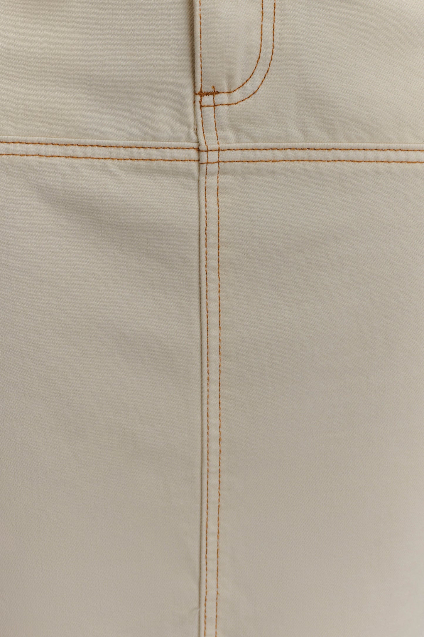 Loretta Denim Maxi Skirt - Ecru