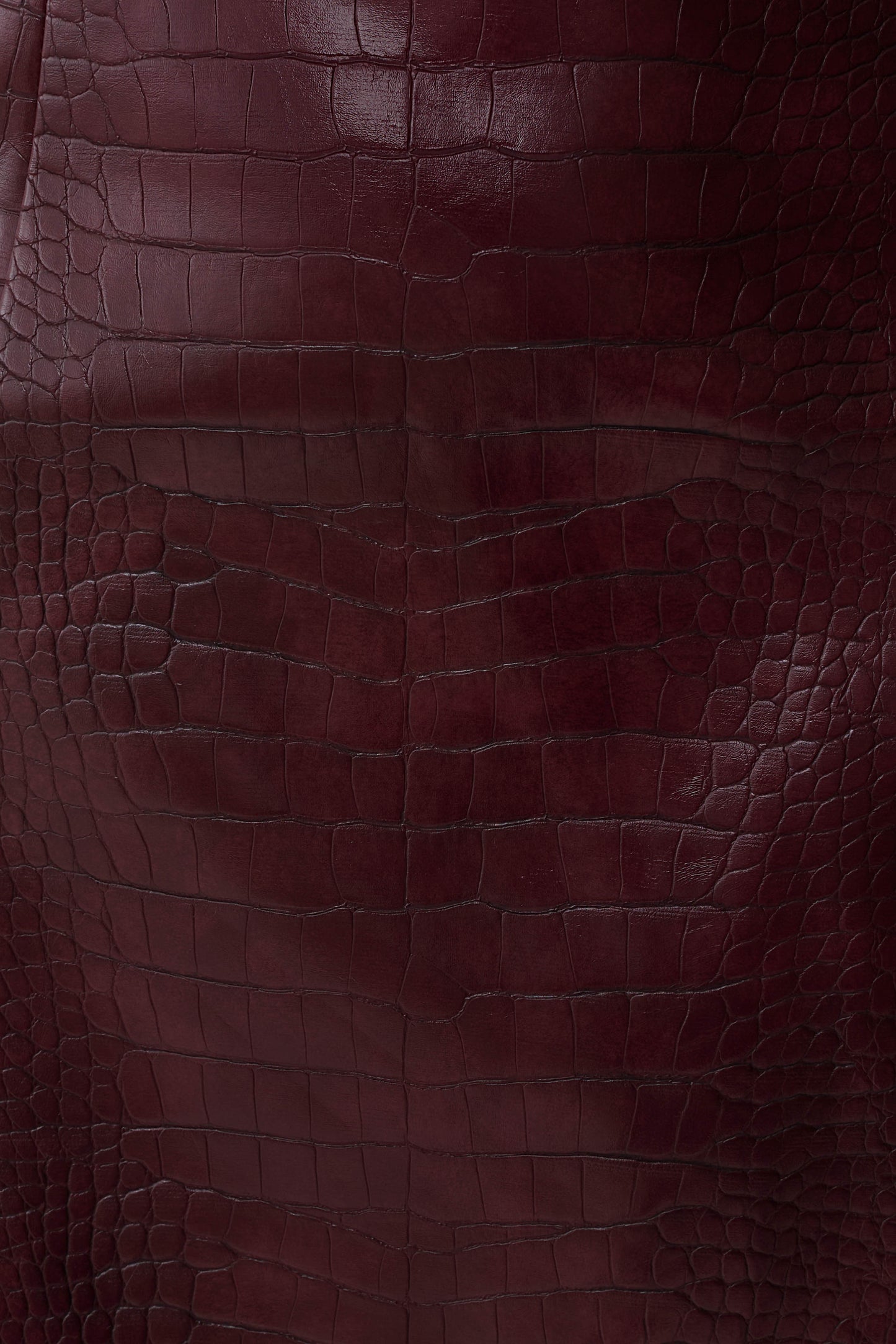 Anouk Faux Leather Strapless Mini Dress - Merlot