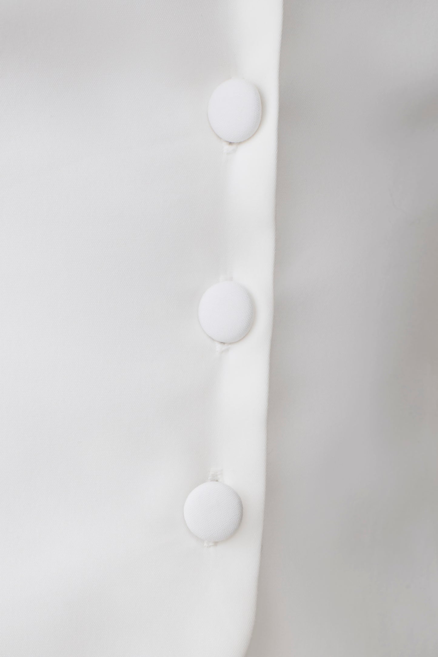 Billie Off Shoulder Sleeveless Button Top - White