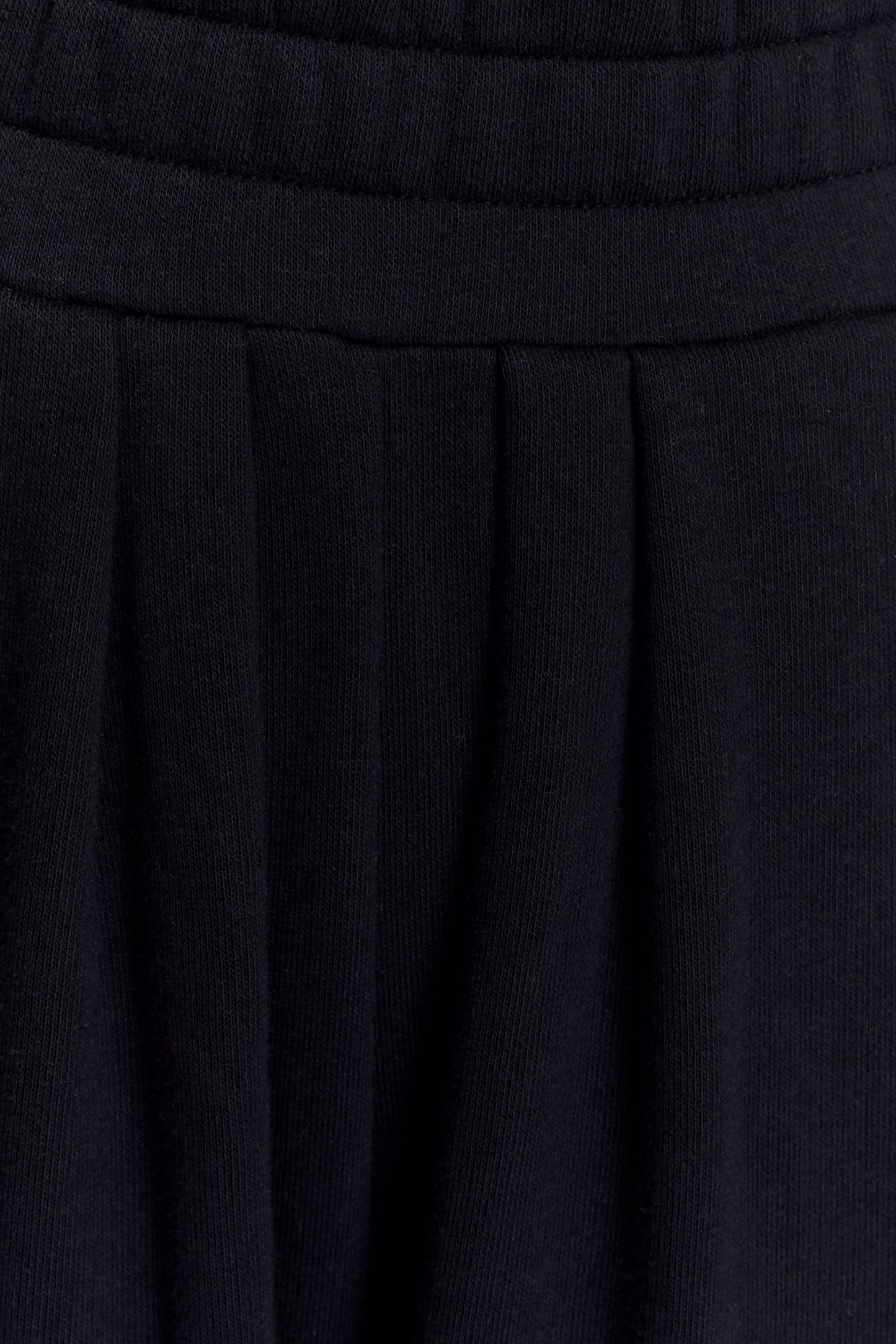 Aspen Gathered Wide Leg Jogger - Black