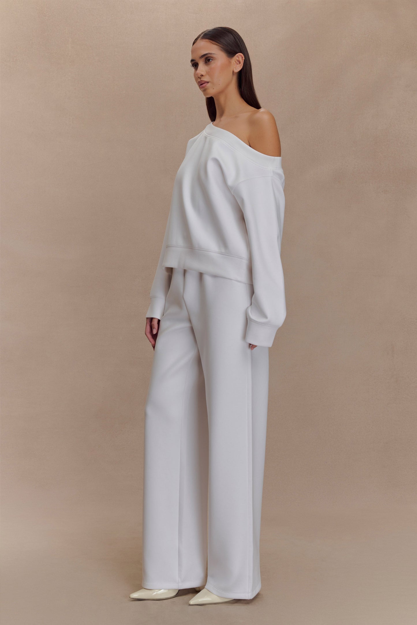 August Straight Leg Jogger - Ivory