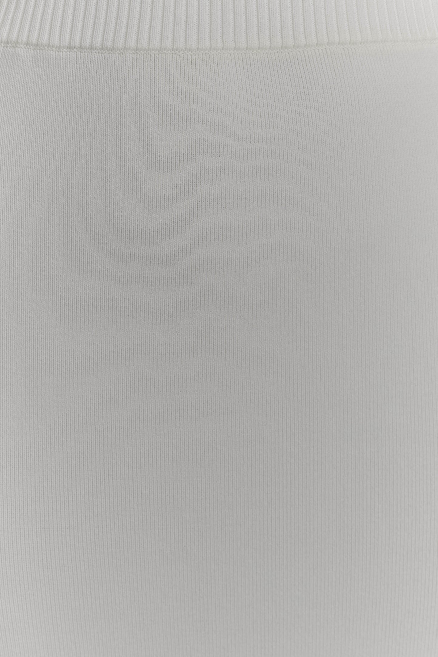 Francisca Mid Rise Knit Maxi Skirt - White