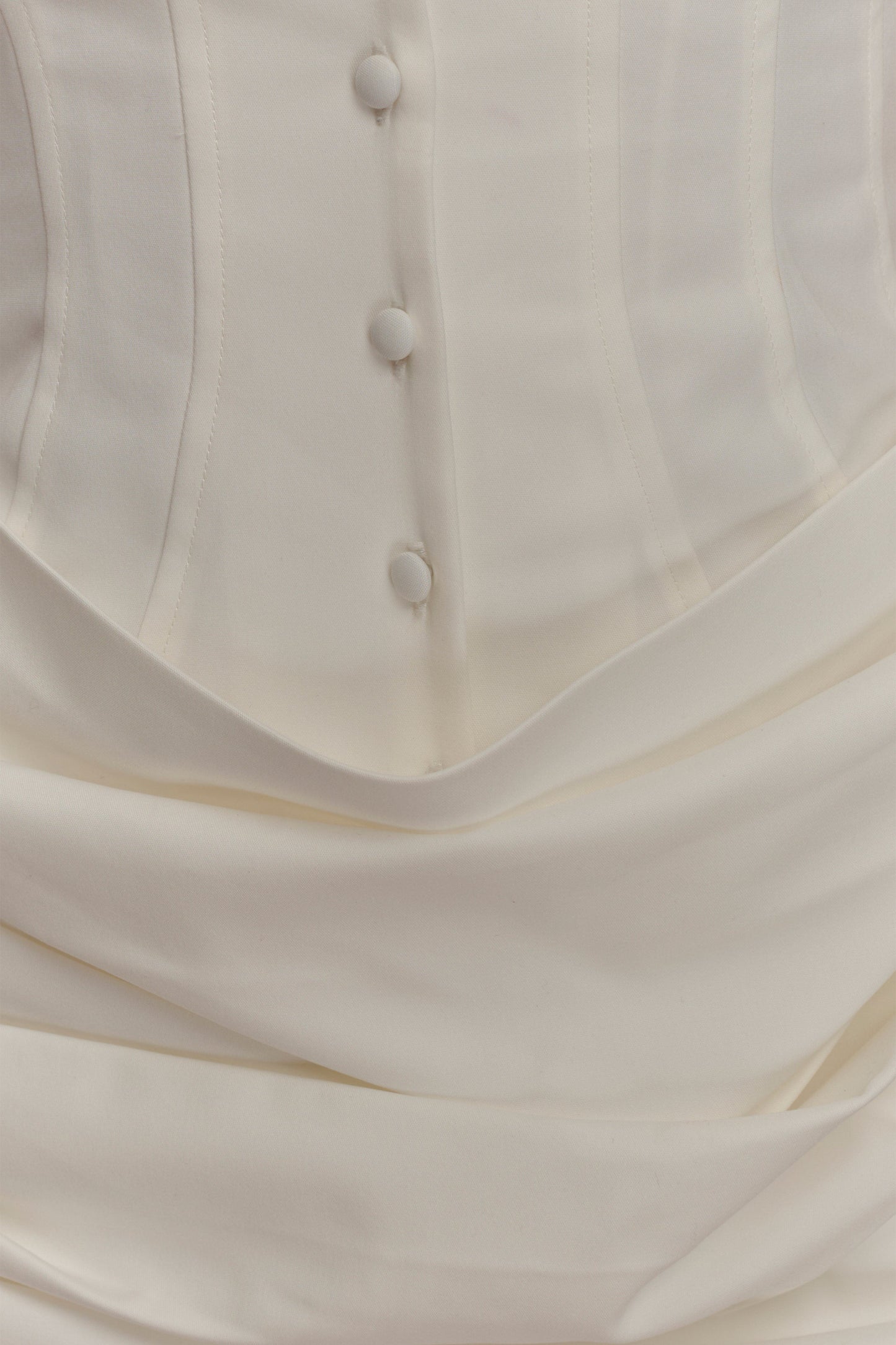 Tarryn Collared Cotton Mini Dress - White