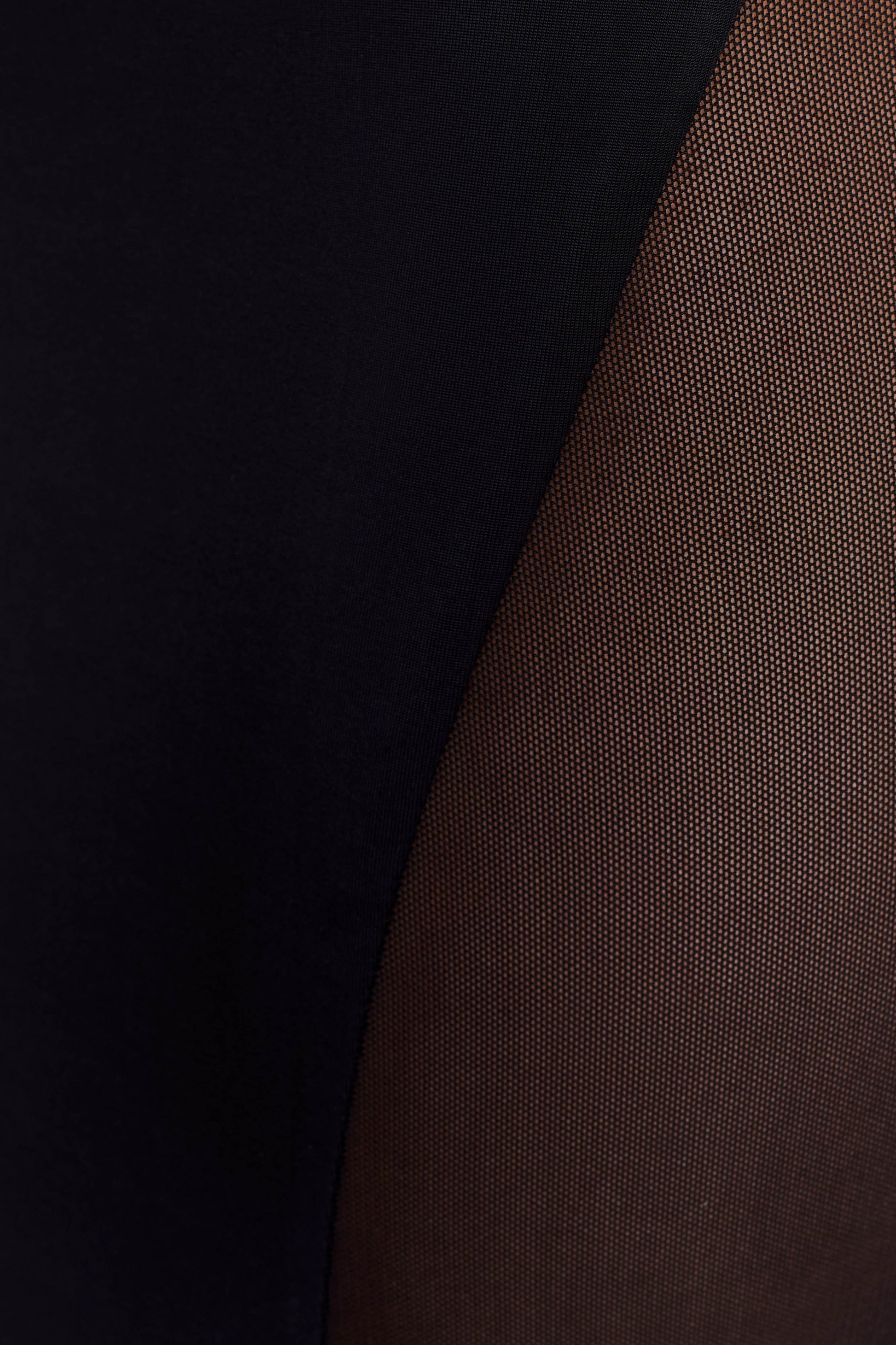 Wyatt Slinky And Mesh Maxi Dress - Black - View 6 | Shop Formal Dress