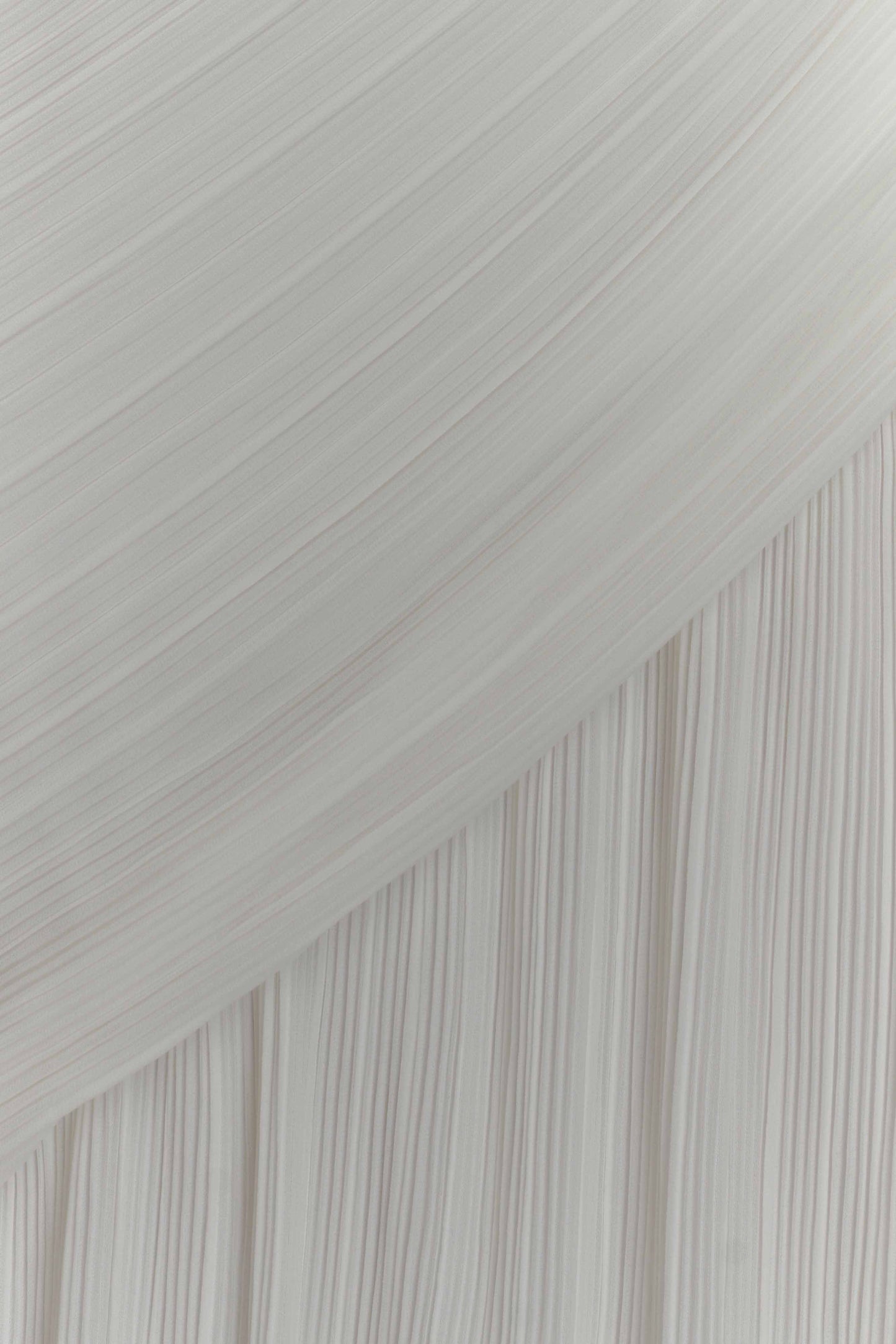 Tamara Shirred Chiffon Midi Dress - White