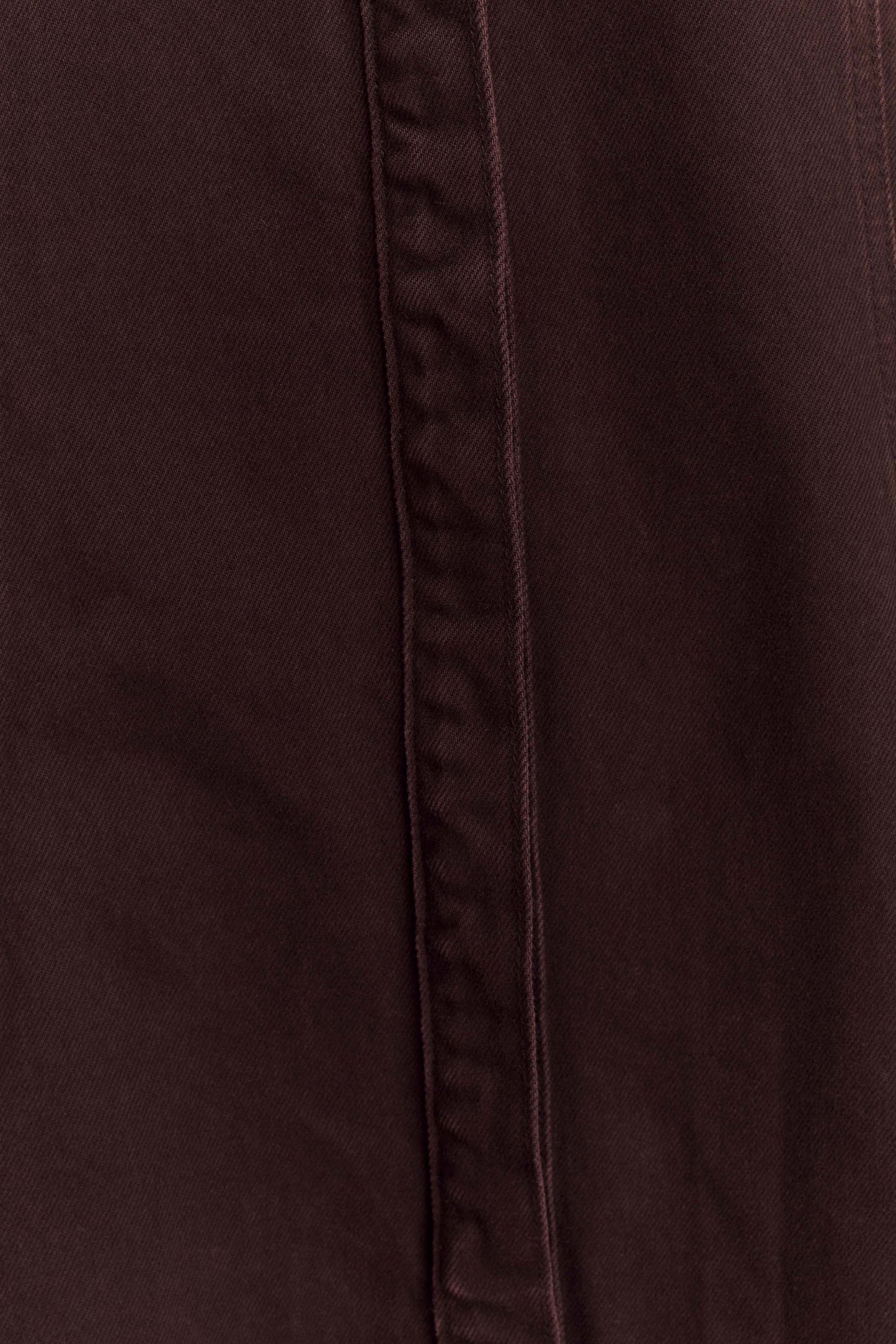 Maya Oversized Denim Shirt - Chocolate