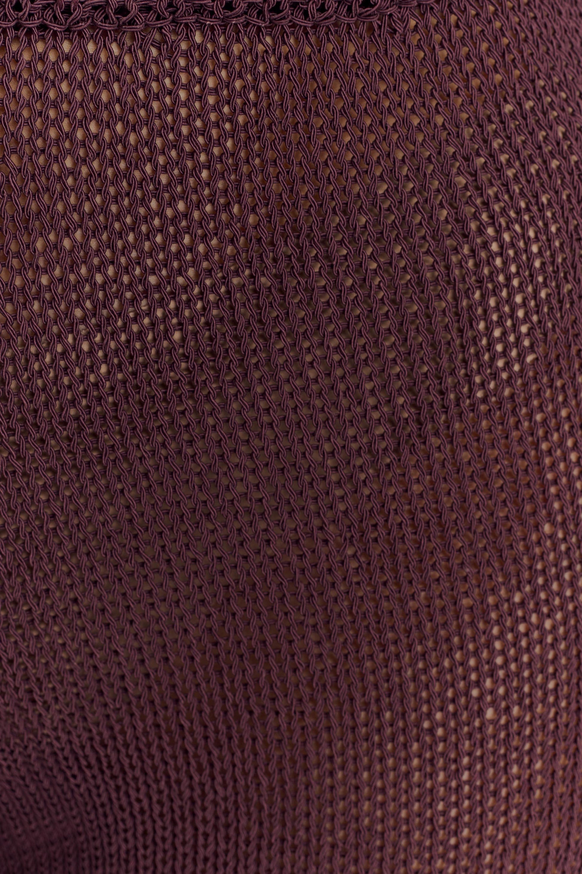 Collective Tops - Malani Knit Top With Hardware - Chocolate sixth image