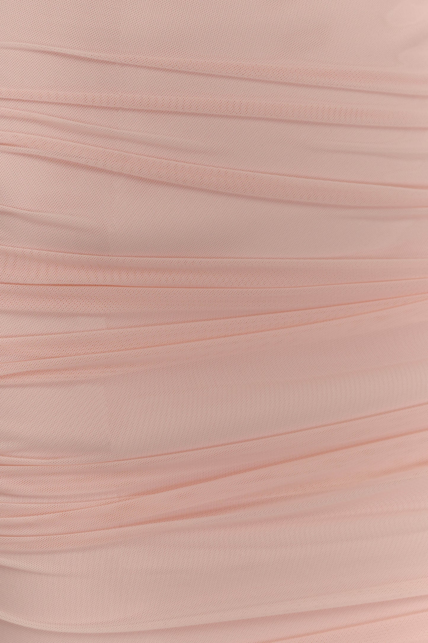 Jianna Strapless Mesh Mini Dress - Powder Pink