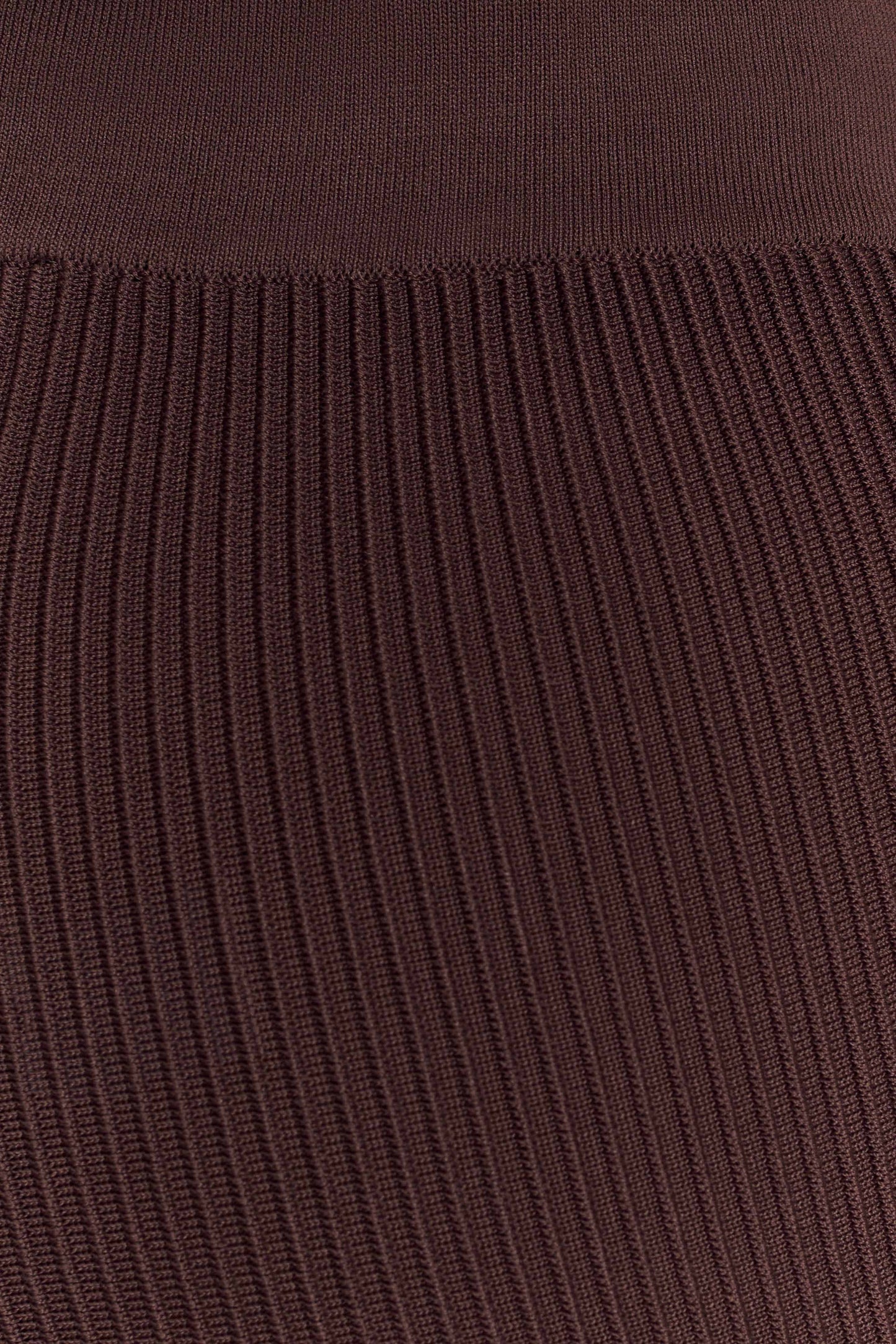 Elodie Ribbed Knit Pants - Chocolate