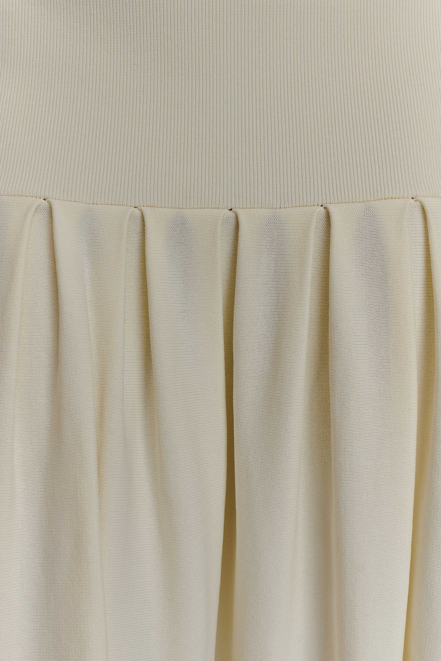 Romaine Bandage Knit Midi Skirt - Ivory