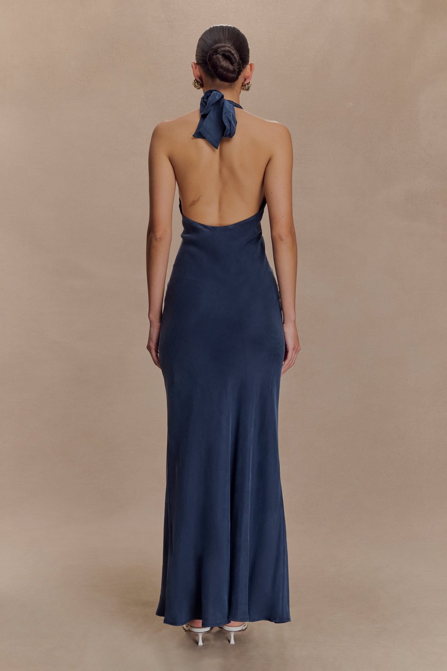 Louisiana Halter Maxi Dress - Navy