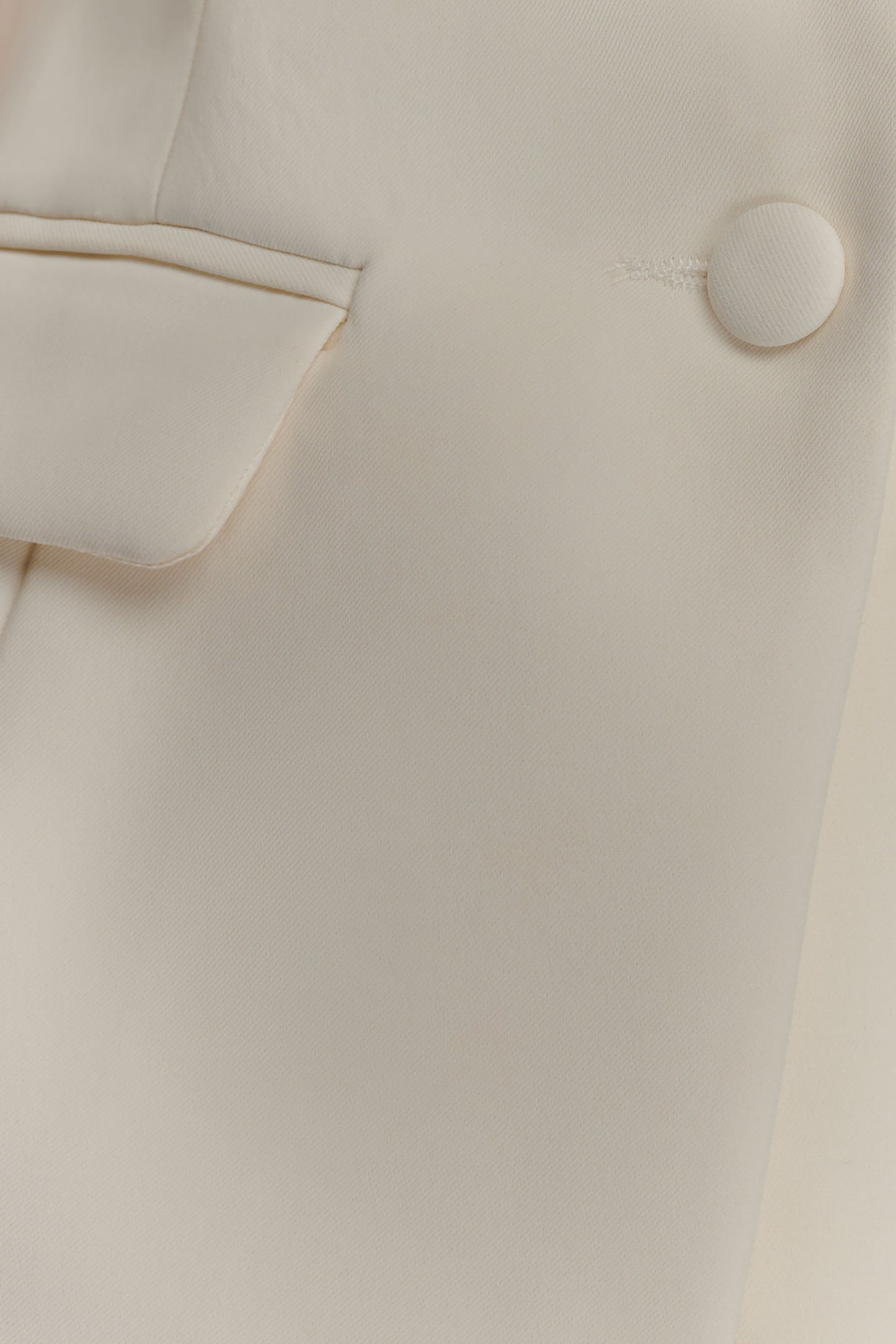 Opal Puff Sleeve Suiting Top - Ivory