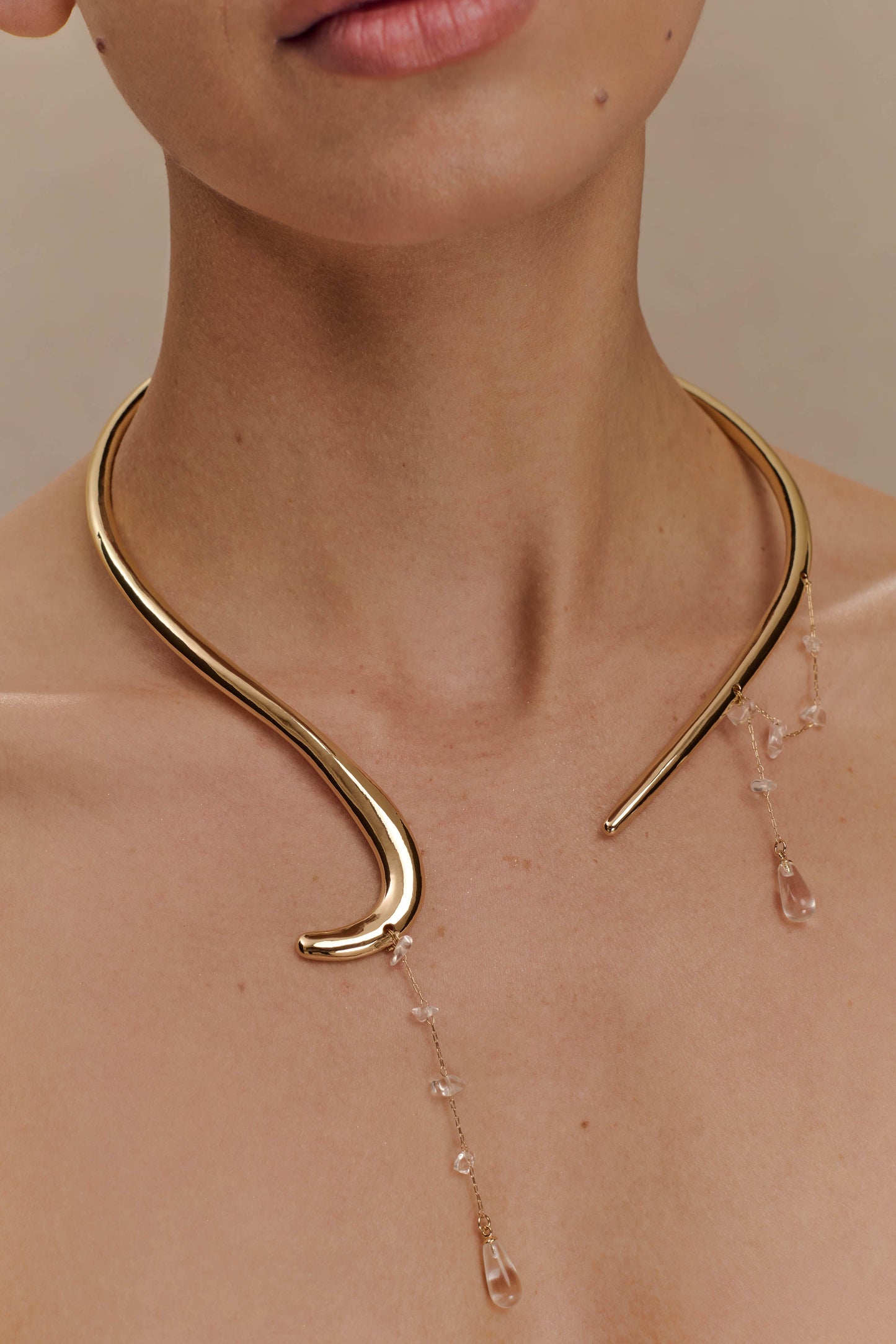 Azura Teardrop Necklace - Gold