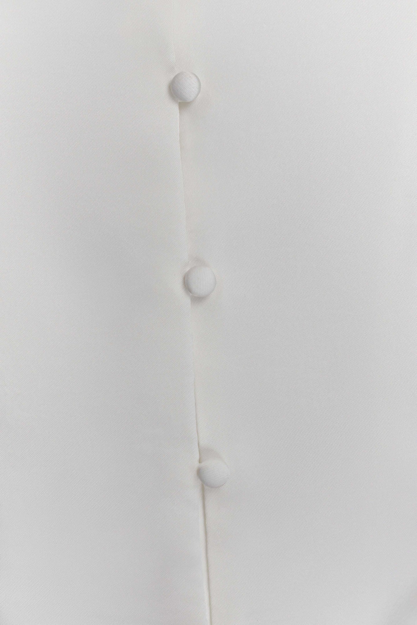 Anne Short Sleeve Satin Top - White