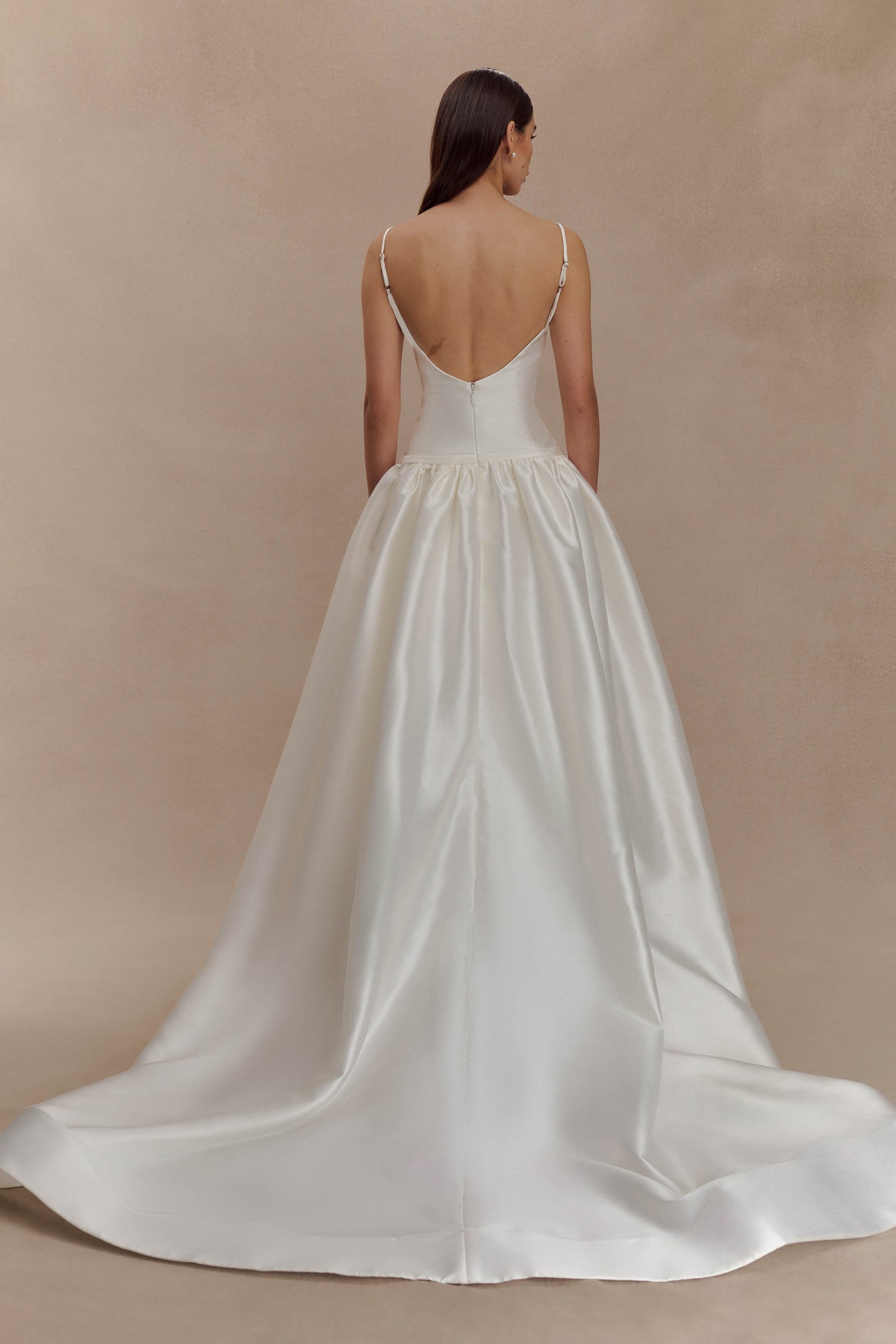 Carol Taffeta Maxi Gown - Ivory