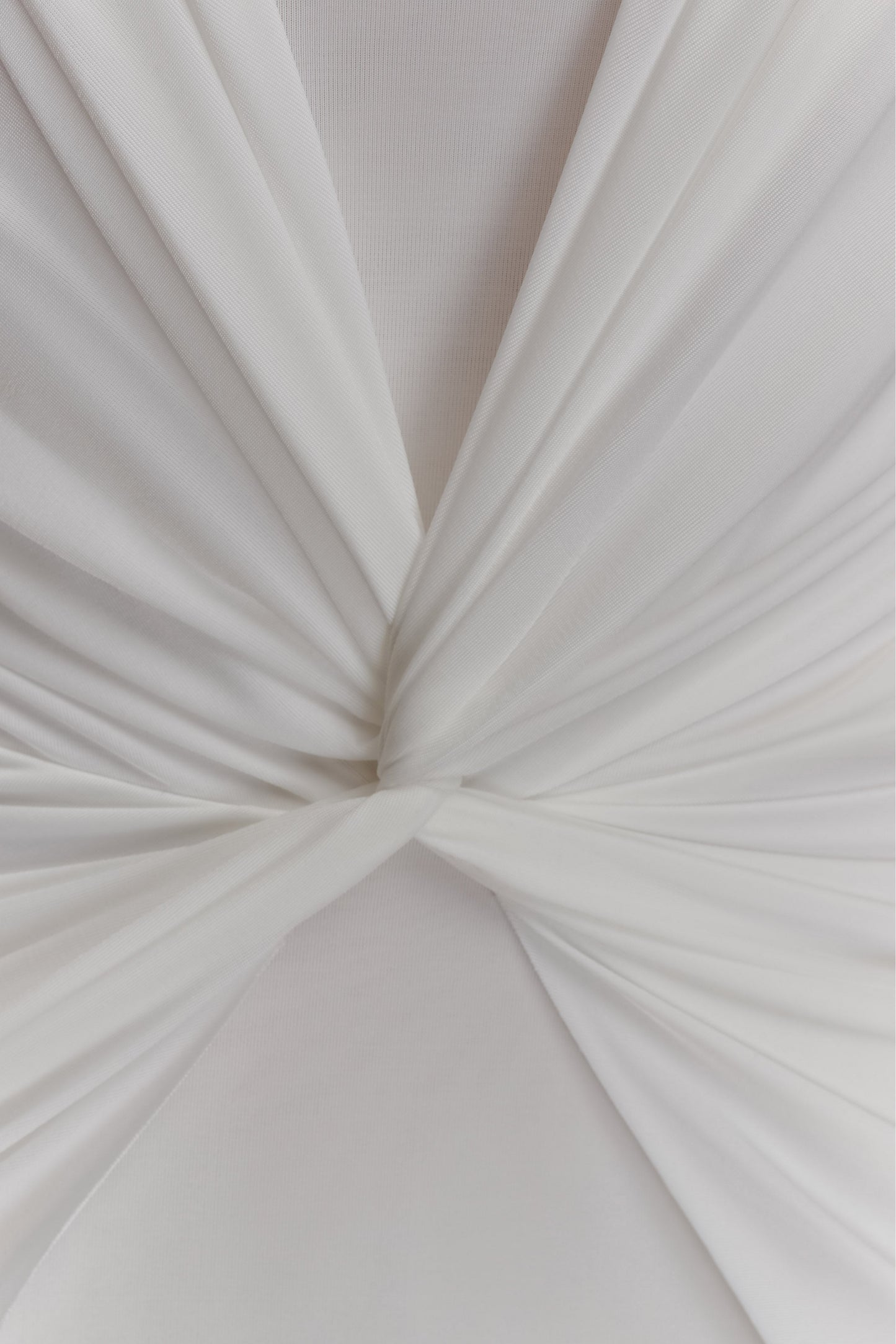 Mirren Strapless Slinky Maxi Dress - White