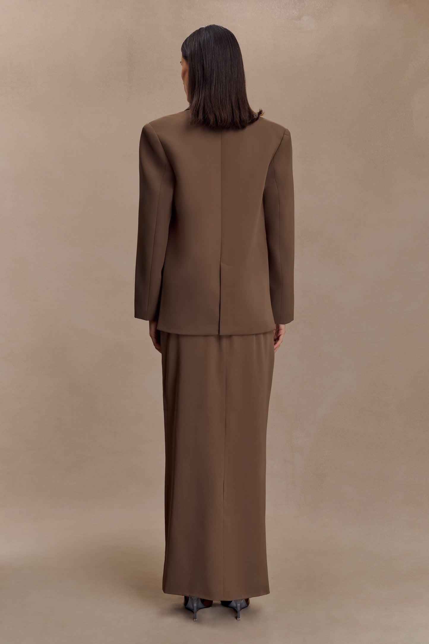 Mateo Oversized Blazer - Cacao Brown