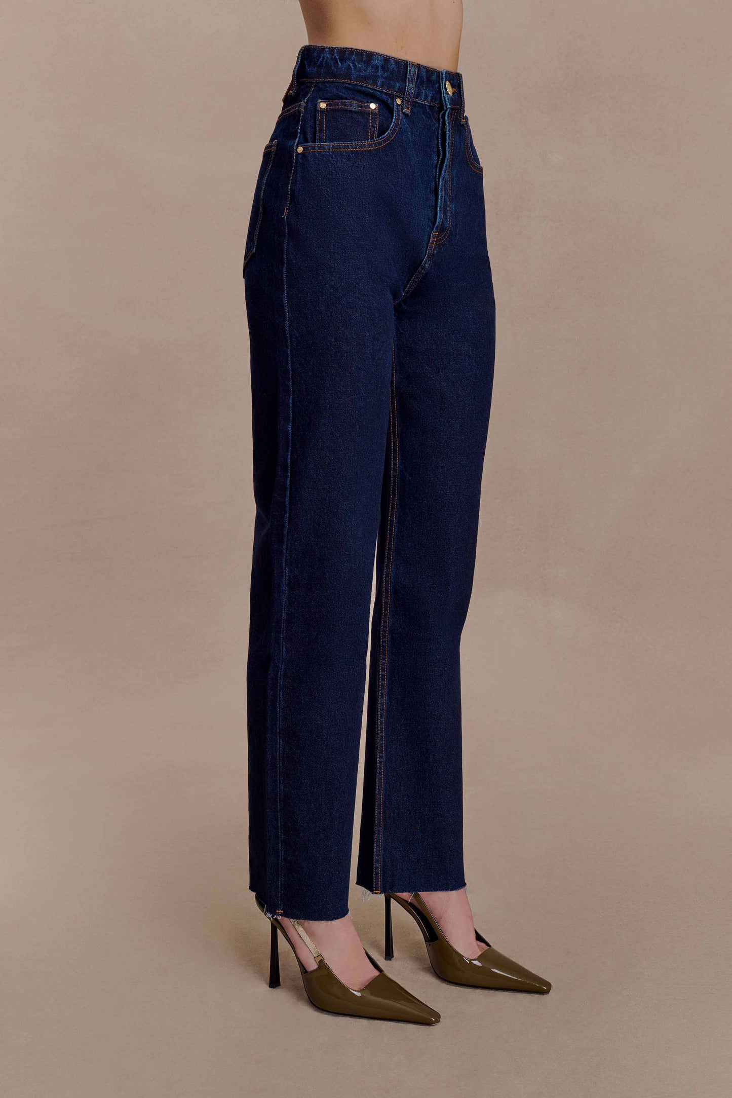 Tina Mom Jean - Indigo Blue