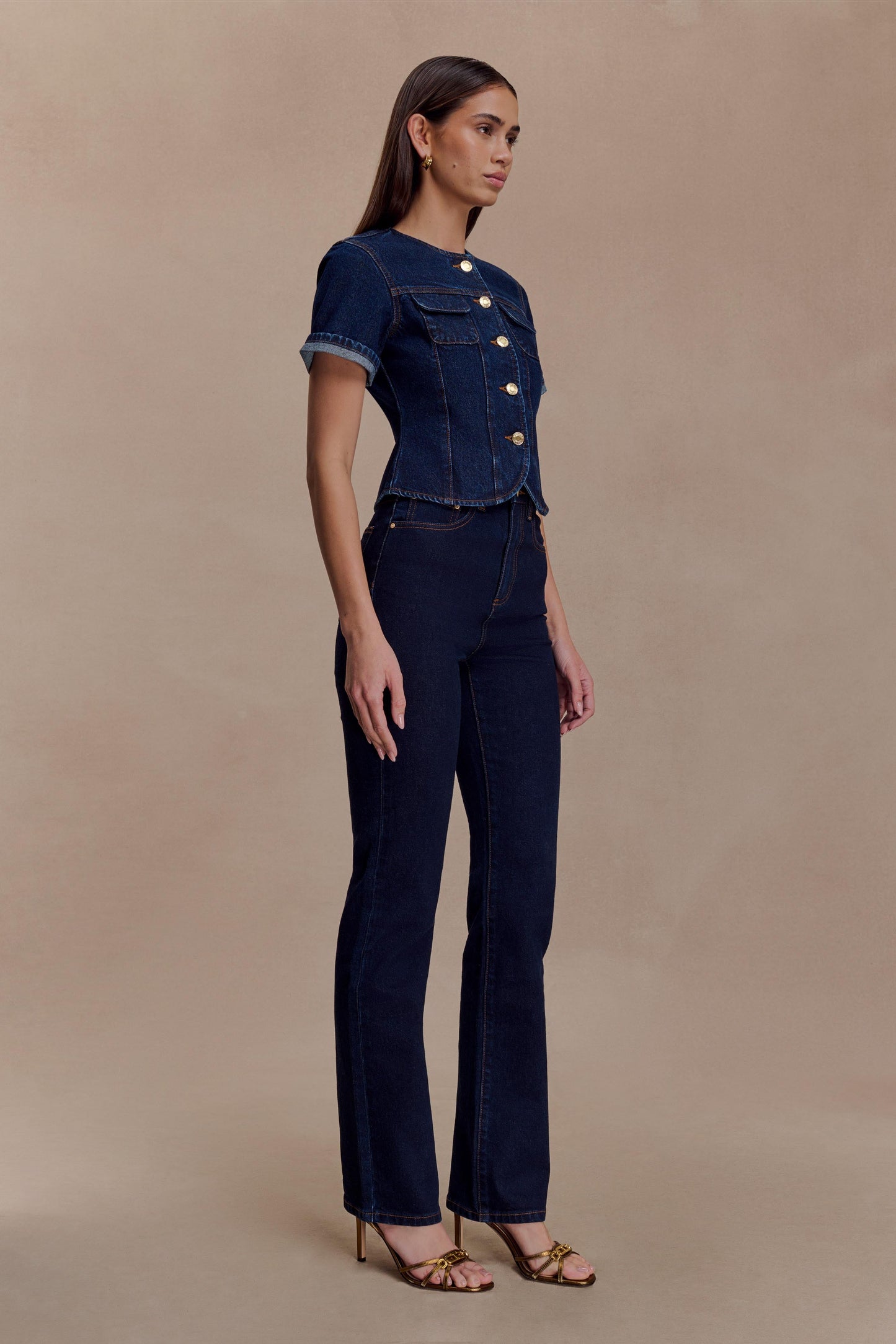 Janessa Skinny Denim Jeans- Indigo Blue