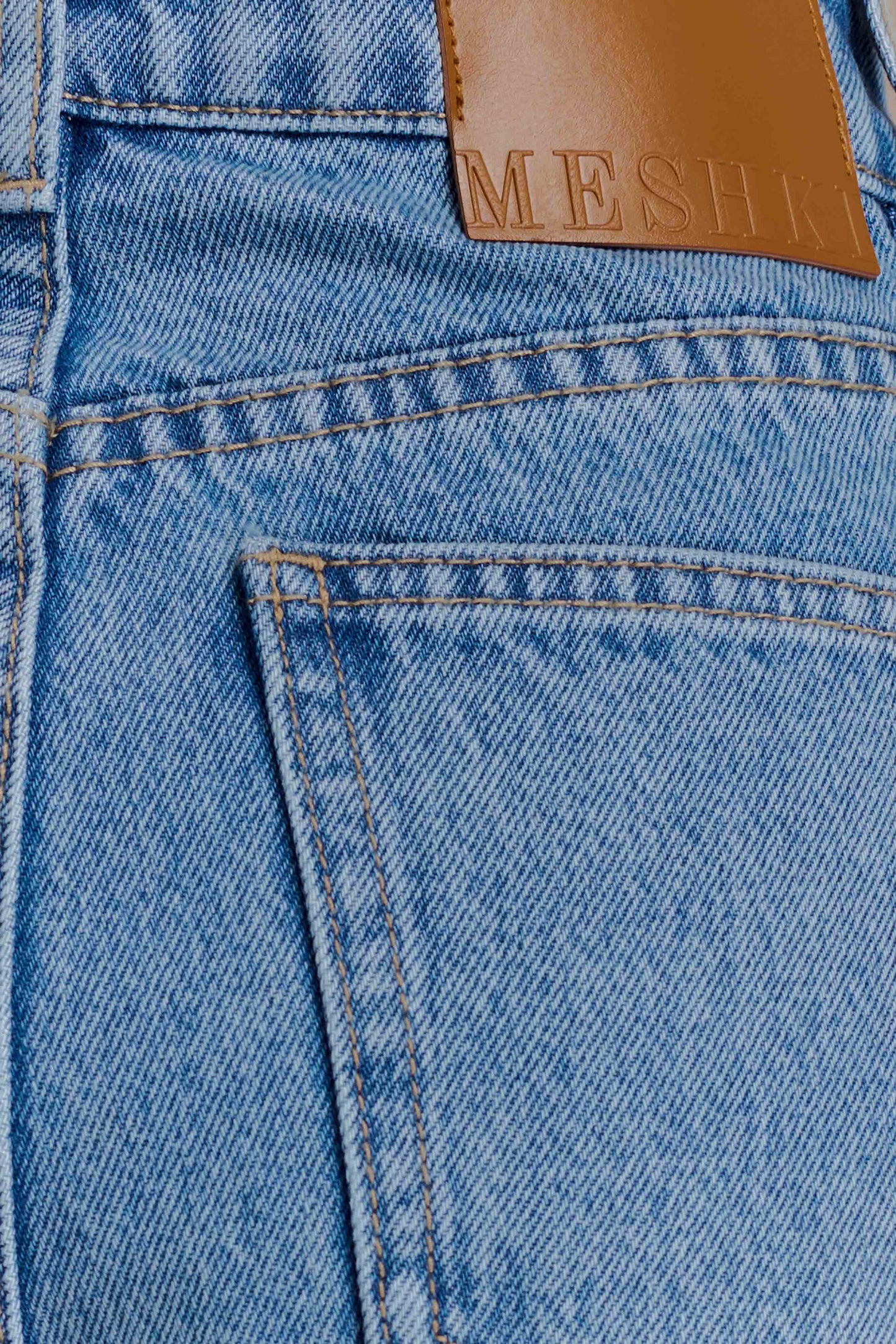 Carlene Cuffed Denim Shorts - Classic Blue