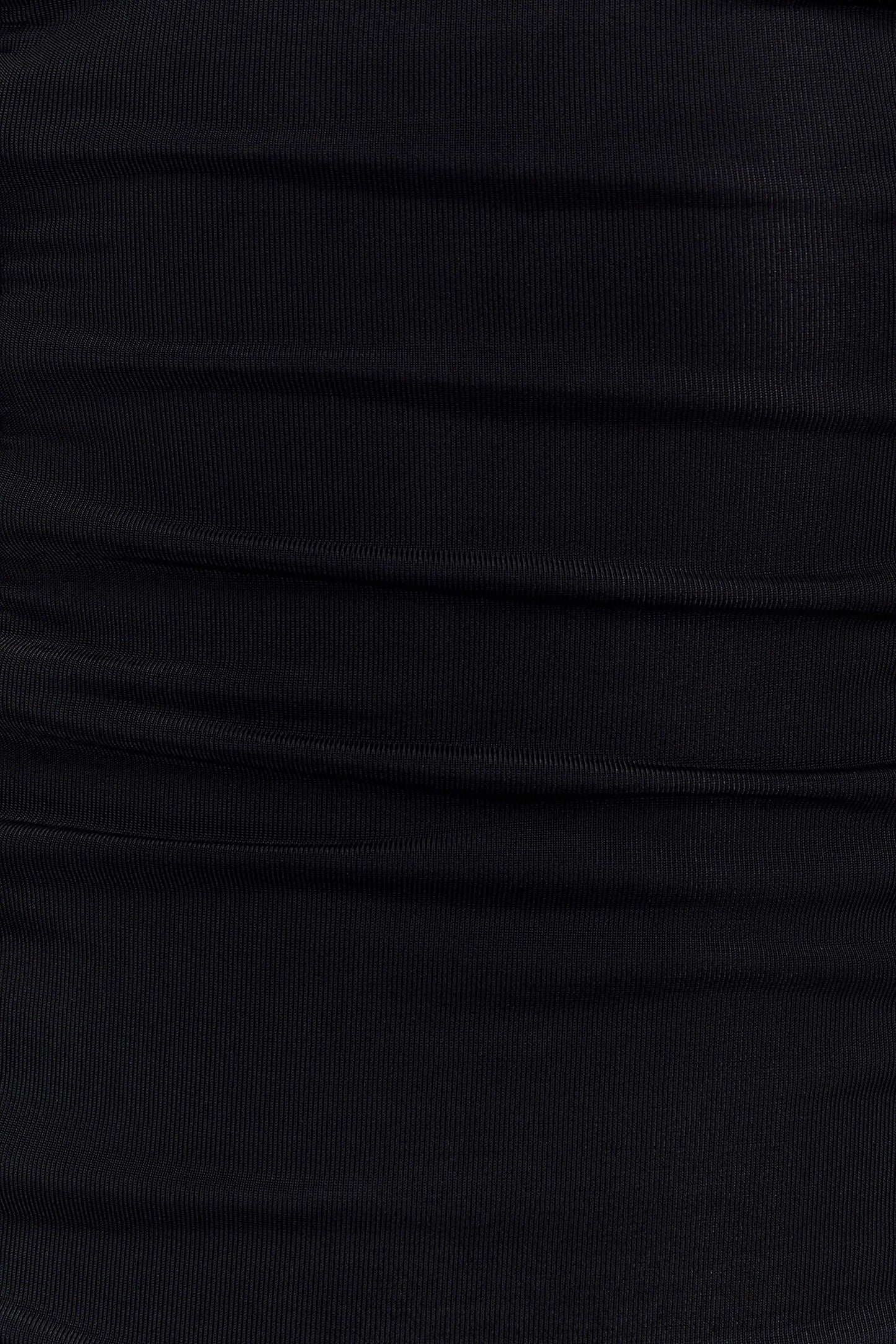 Mattea Slinky And Mesh Maxi Dress With Scarf - Black