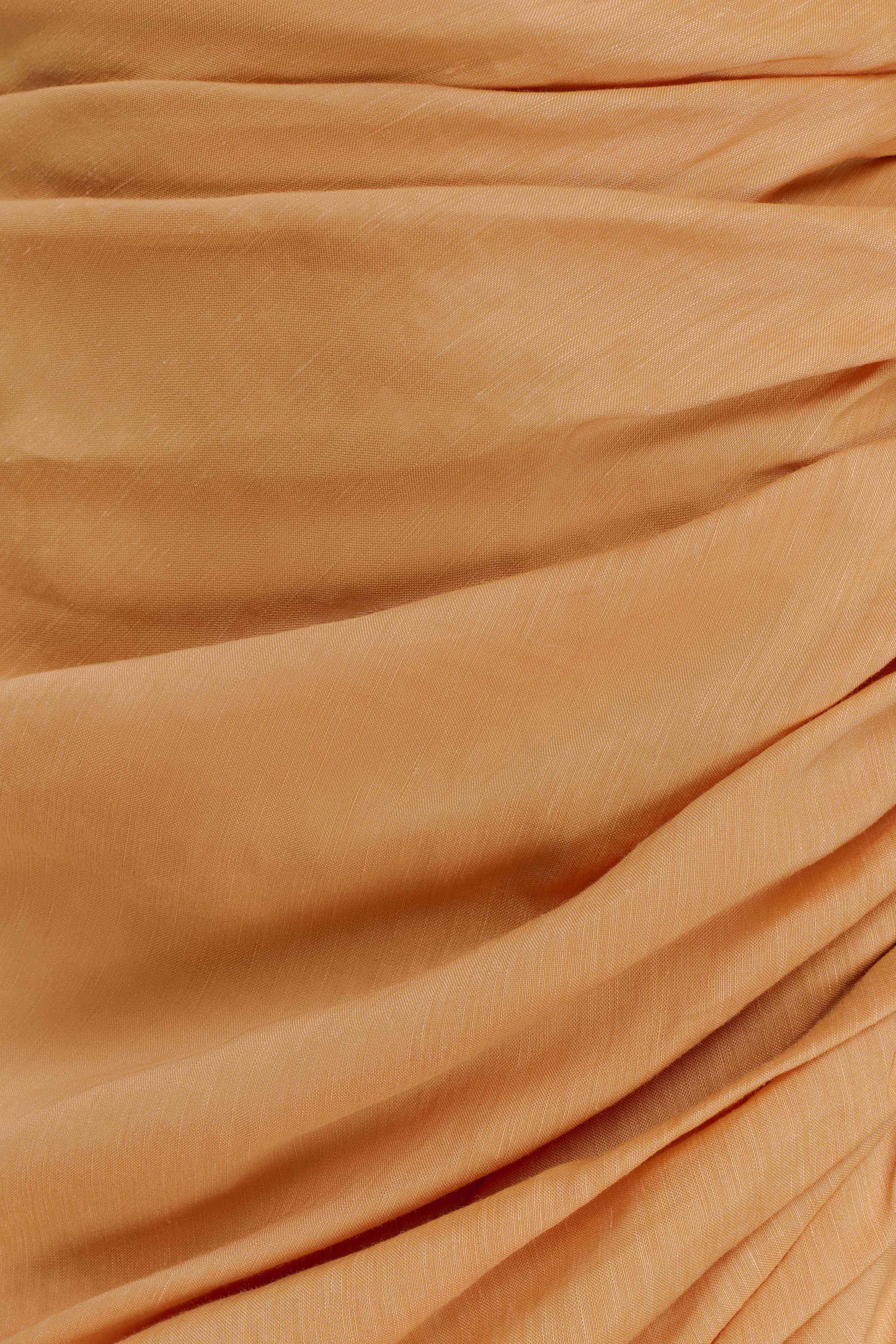 Birgit Linen Midi Dress With Hardware - Deep Peach